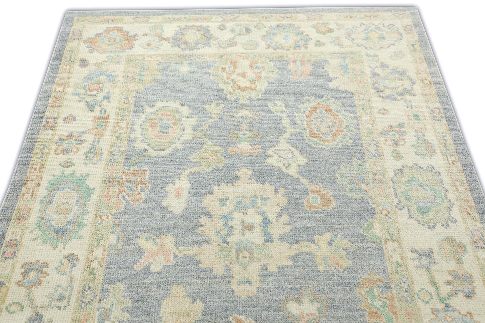 Turkish Oushak Rug 4'2" x 5'10" #15016