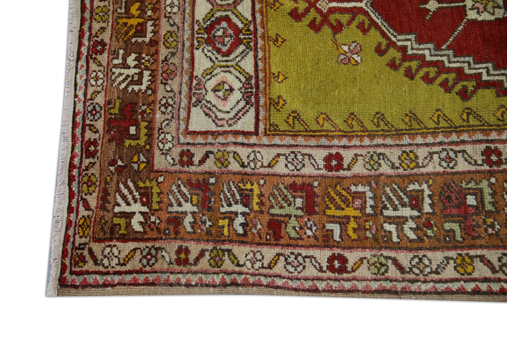 Turkish Vintage Anatolian Rug 3'6"x 5'2" #1037