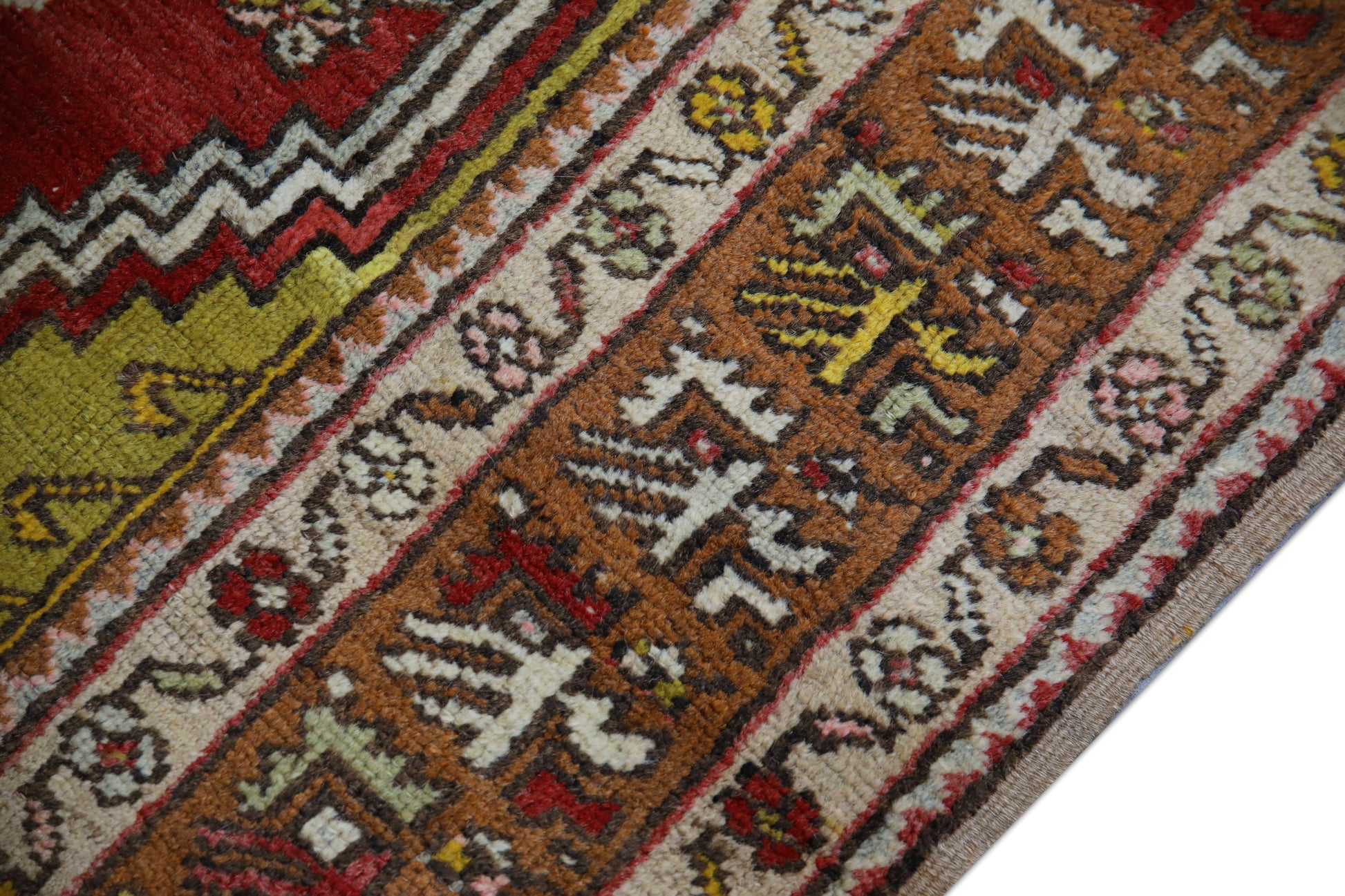 Turkish Vintage Anatolian Rug 3'6"x 5'2" #1037