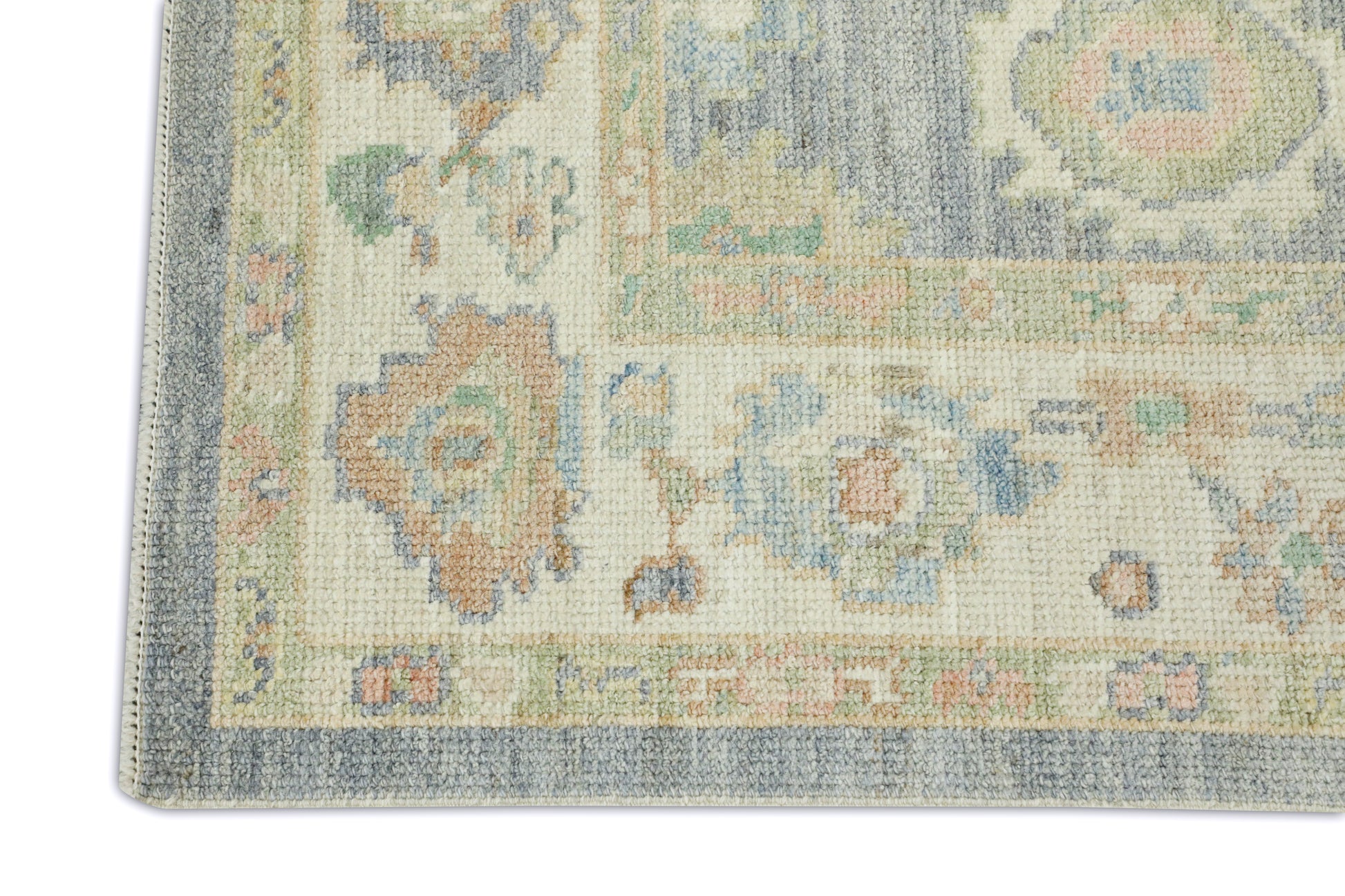 Turkish Oushak Rug 4'2" x 5'5" #15054