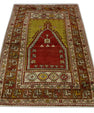 Turkish Vintage Anatolian Rug 3'6"x 5'2" #1037