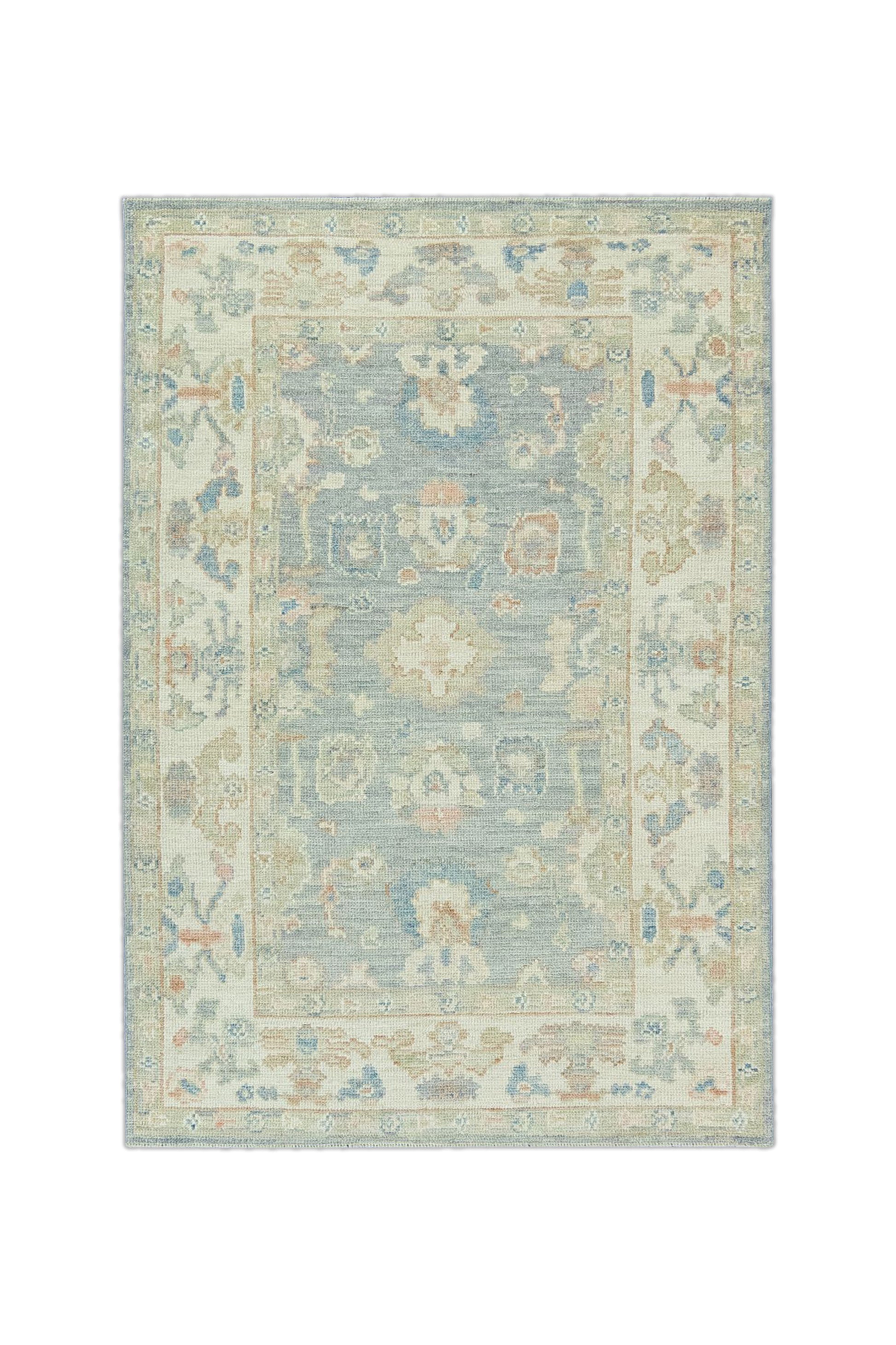 Turkish Oushak Rug 4'4" x 6'2" #15013