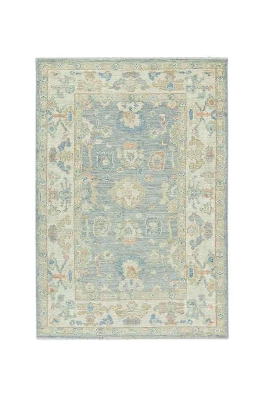 #15013 Turkish Oushak 4'4" x 6'2"