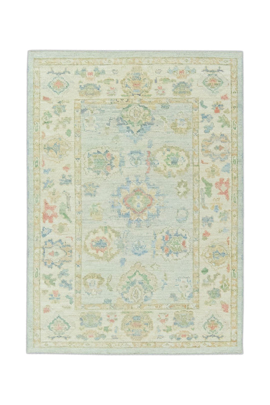 #15019 Turkish Oushak 4'2" x 6'