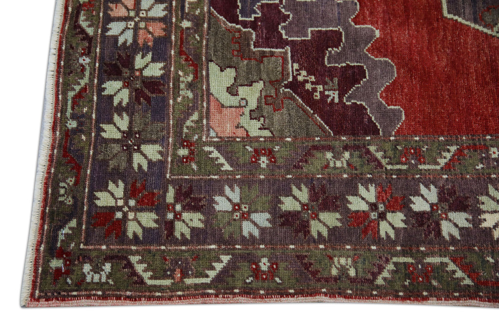 Vintage oushak rug in Houston, Texas