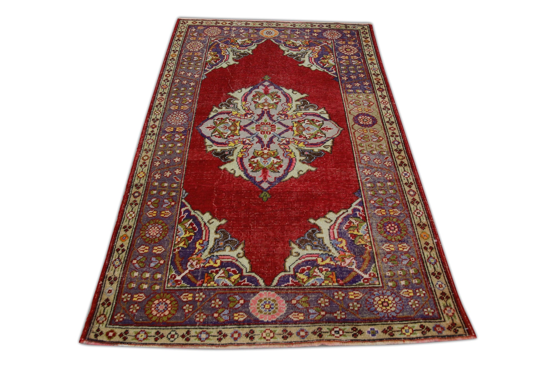Turkish Vintage Anatolian Rug 4' x 6'6" #1025