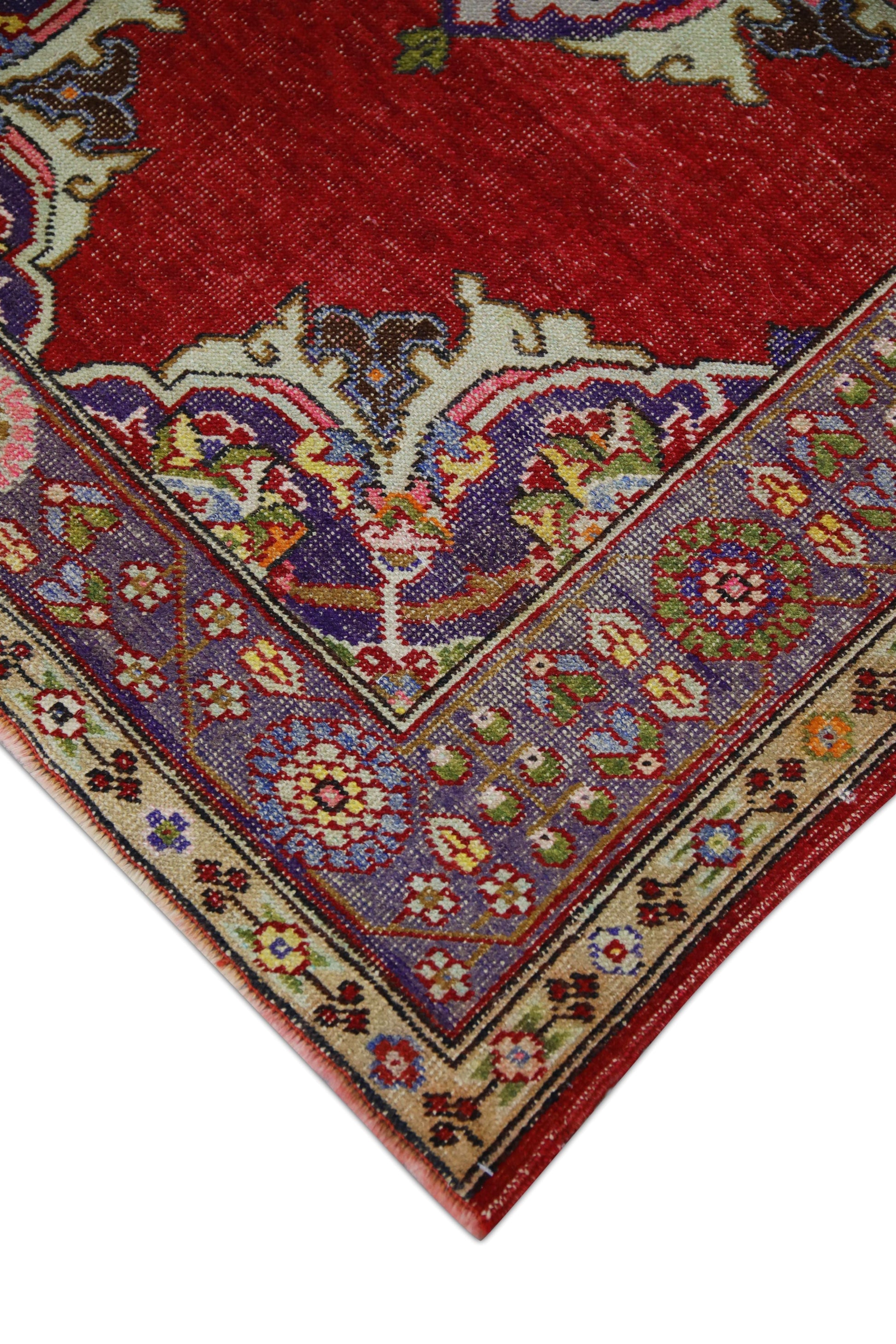 Turkish Vintage Anatolian Rug 4' x 6'6" #1025