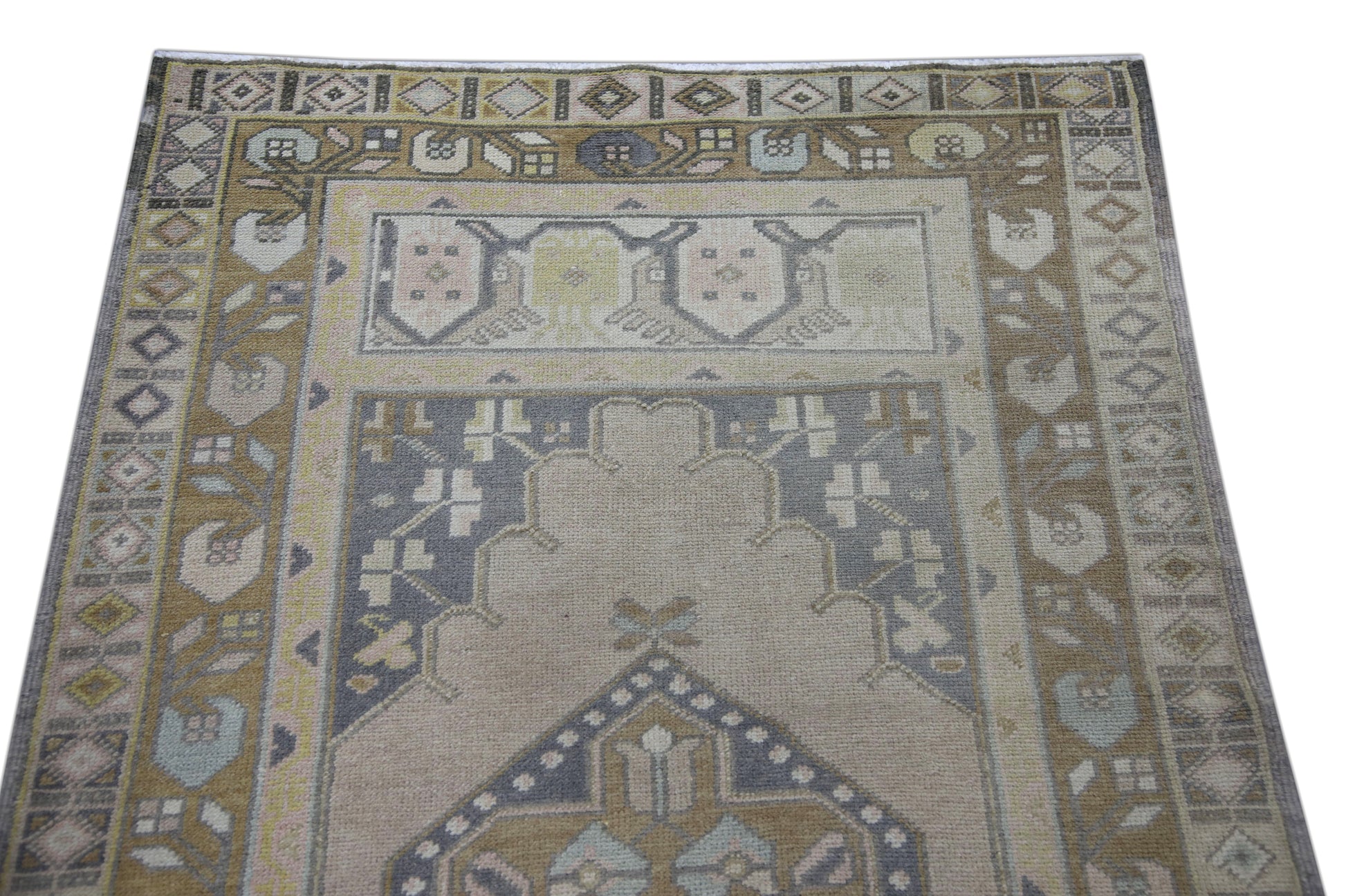 Turkish Vintage Anatolian Rug  3'4" x 9'4" #110