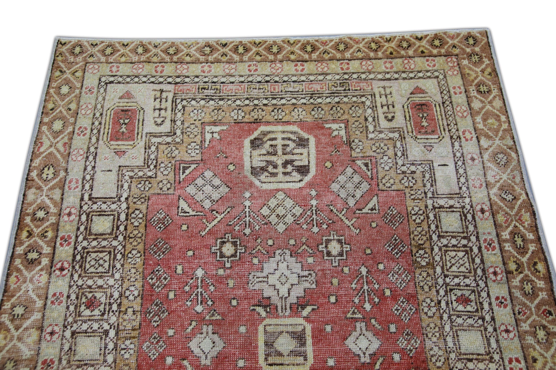 Turkish Vintage Anatolian Rug 3'10" x 5'8" #1021