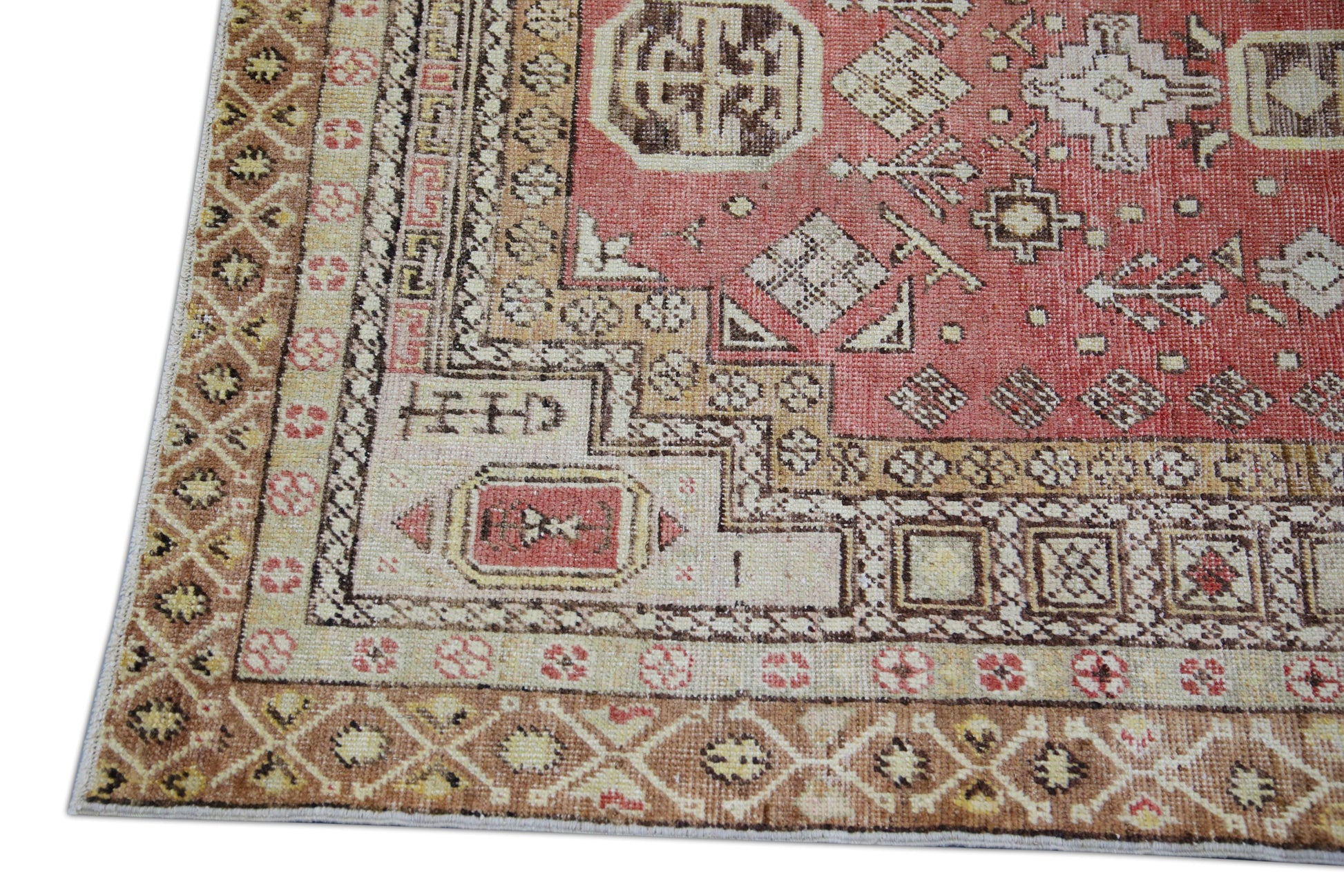 Turkish Vintage Anatolian Rug 3'10" x 5'8" #1021