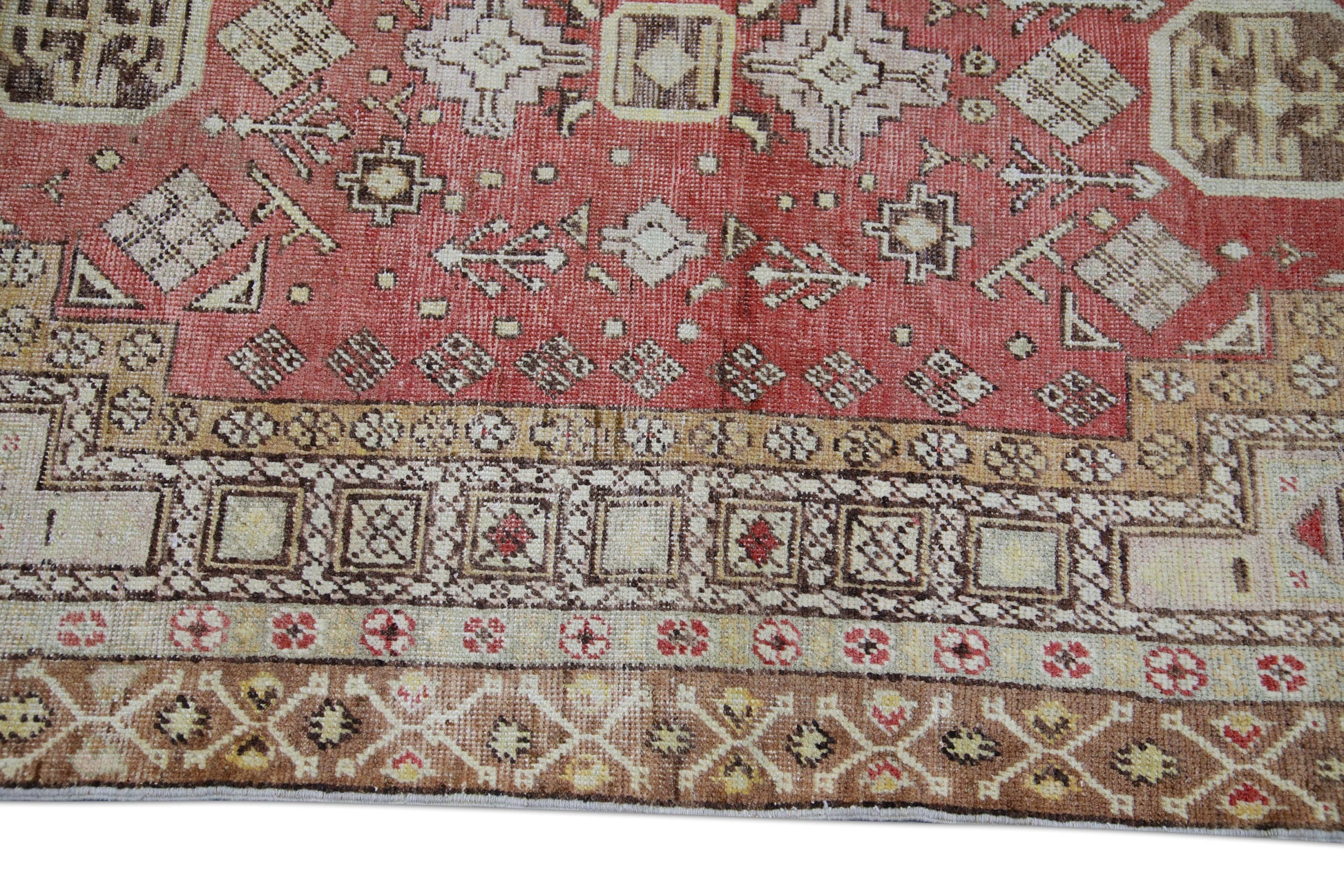Turkish Vintage Anatolian Rug 3'10" x 5'8" #1021