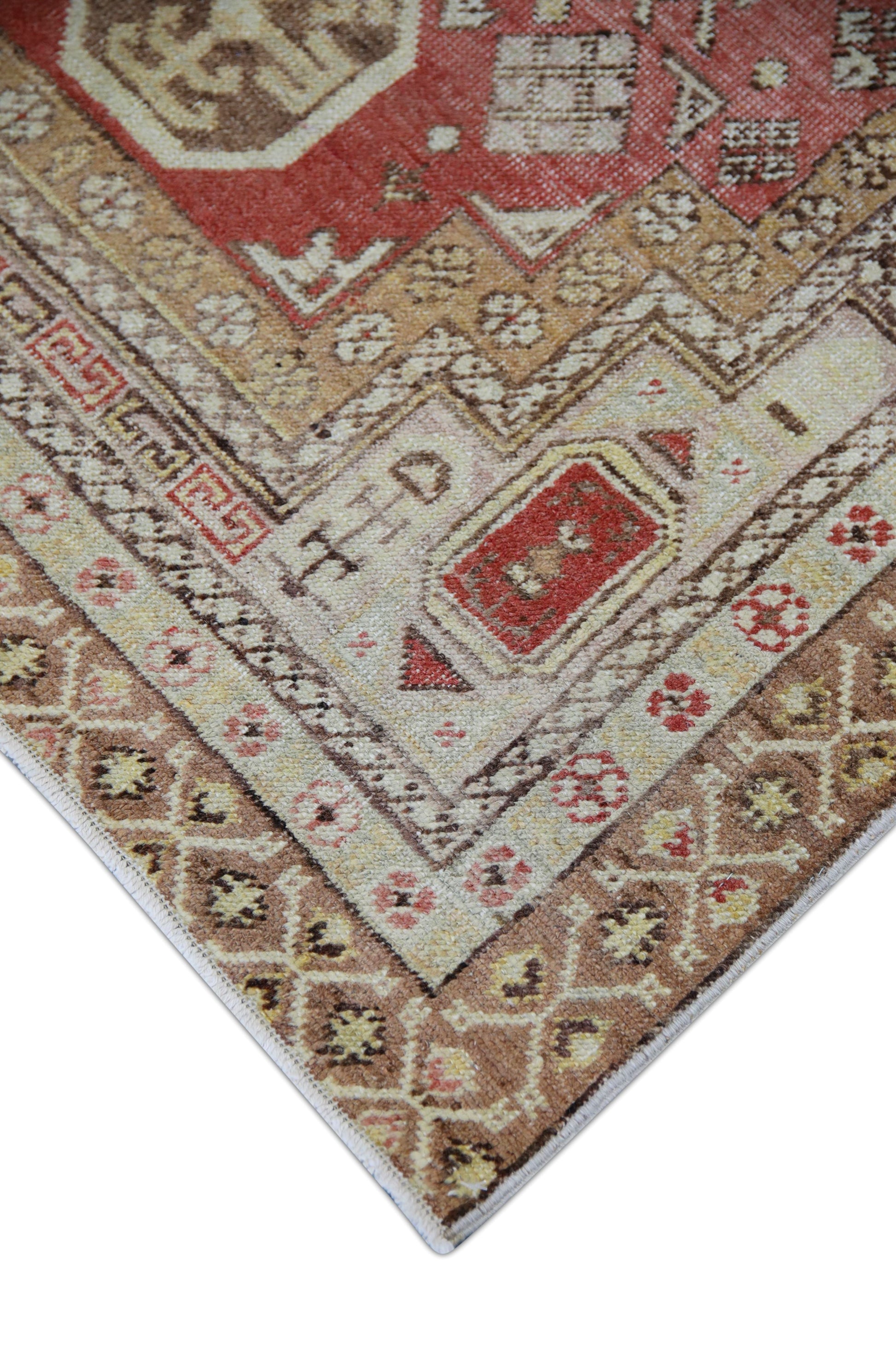 Turkish Vintage Anatolian Rug 3'10" x 5'8" #1021