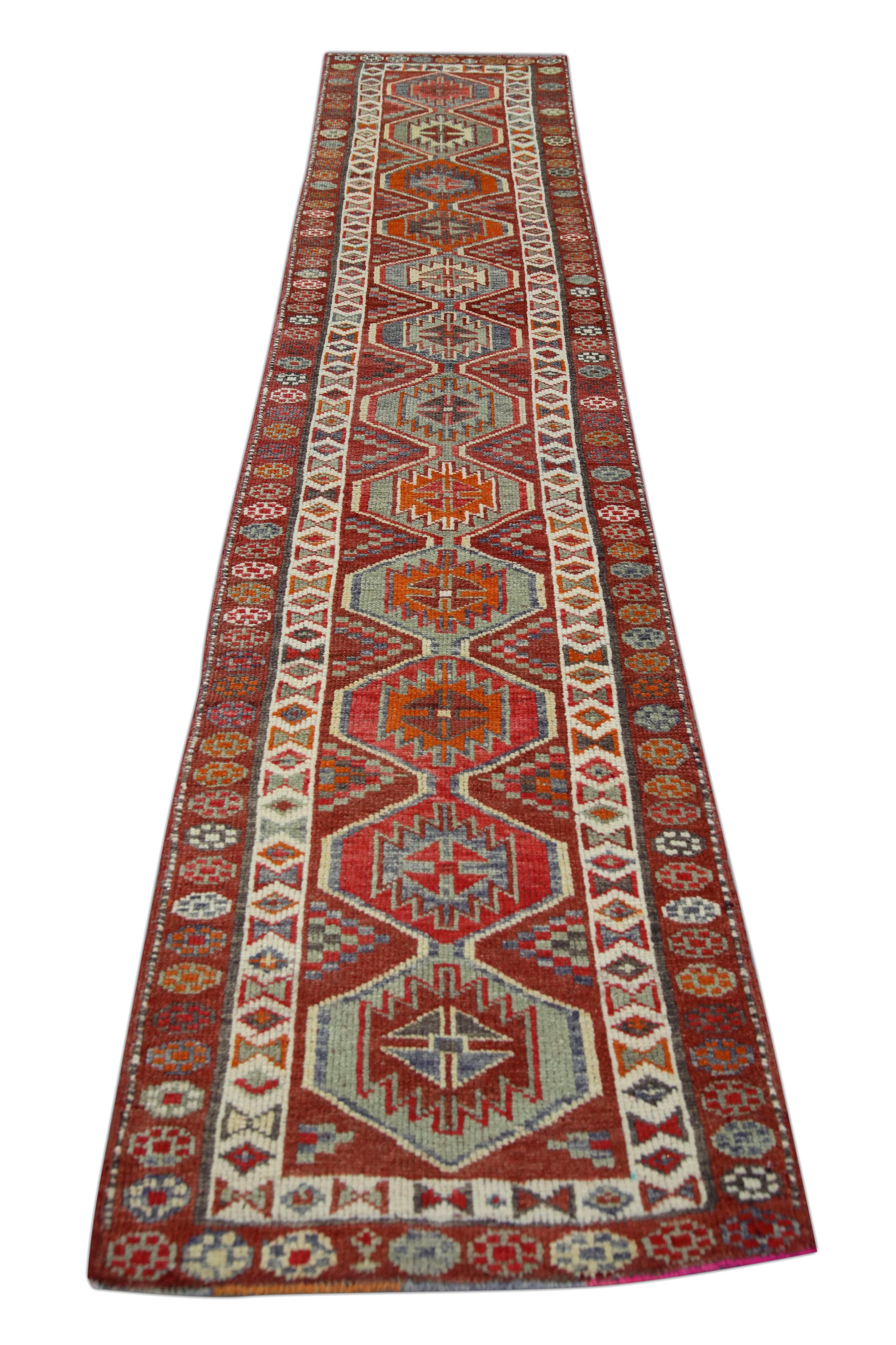 Turkish Vintage Anatolian Rug  2'9" x 12'10" #129