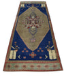 Turkish Vintage Anatolian Rug  3'7" x 9'3" #136