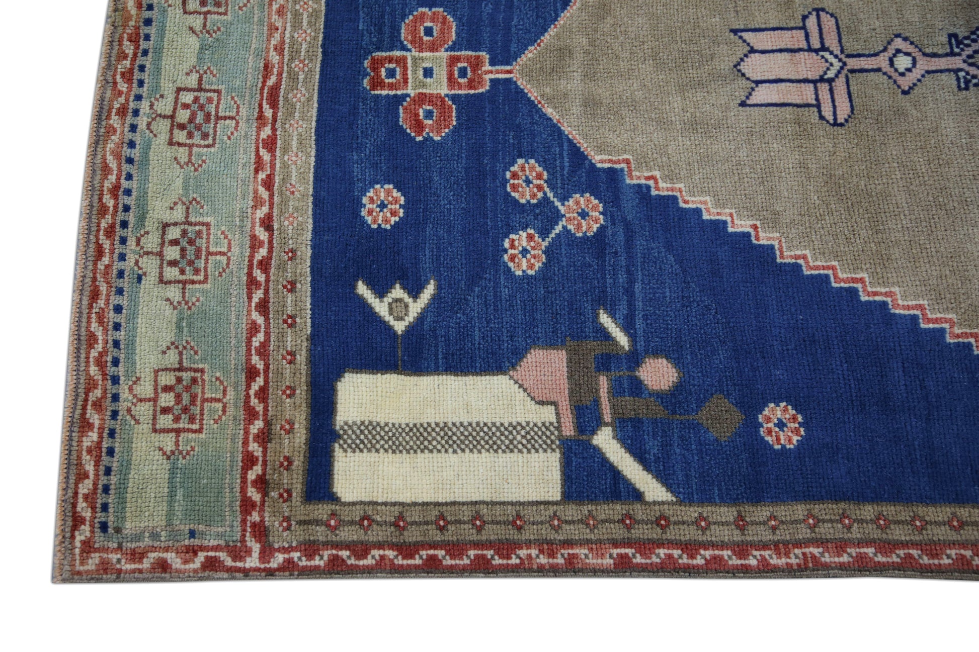 Turkish Vintage Anatolian Rug  3'7" x 9'3" #136