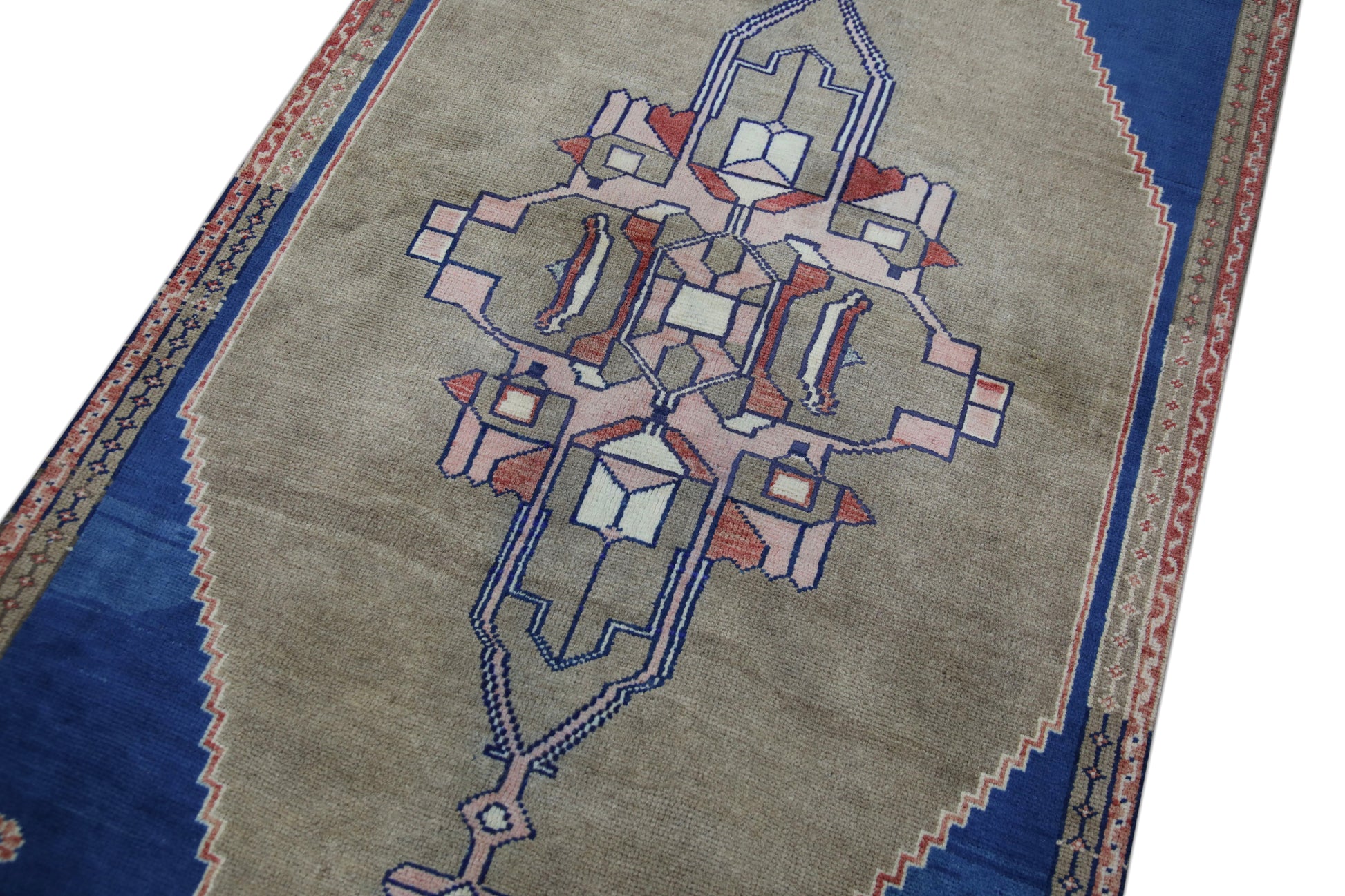 Turkish Vintage Anatolian Rug  3'7" x 9'3" #136
