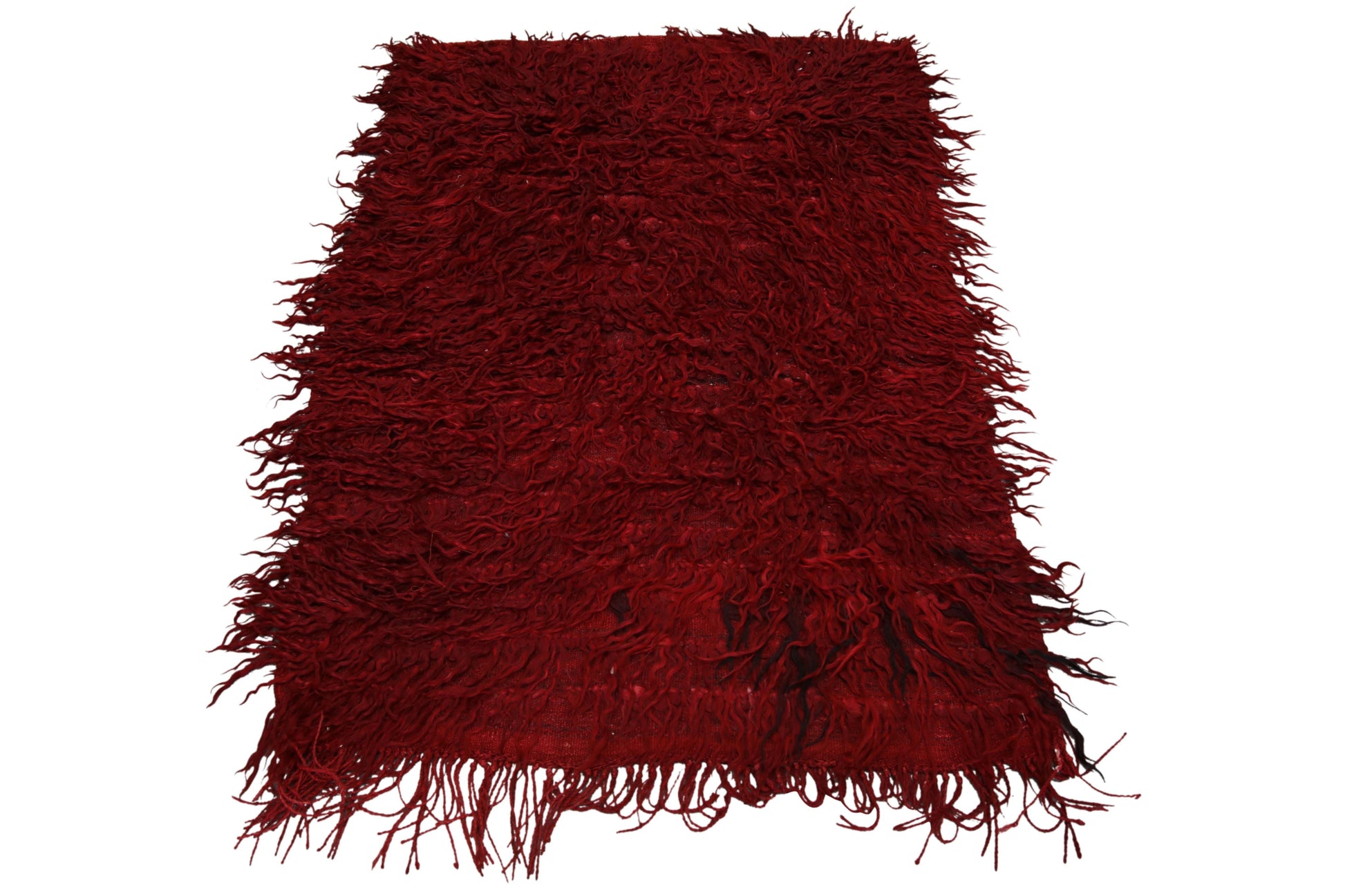 Hand Knotted Turkish Vintage Tulu Rug 2'11" x  4'2" #1047