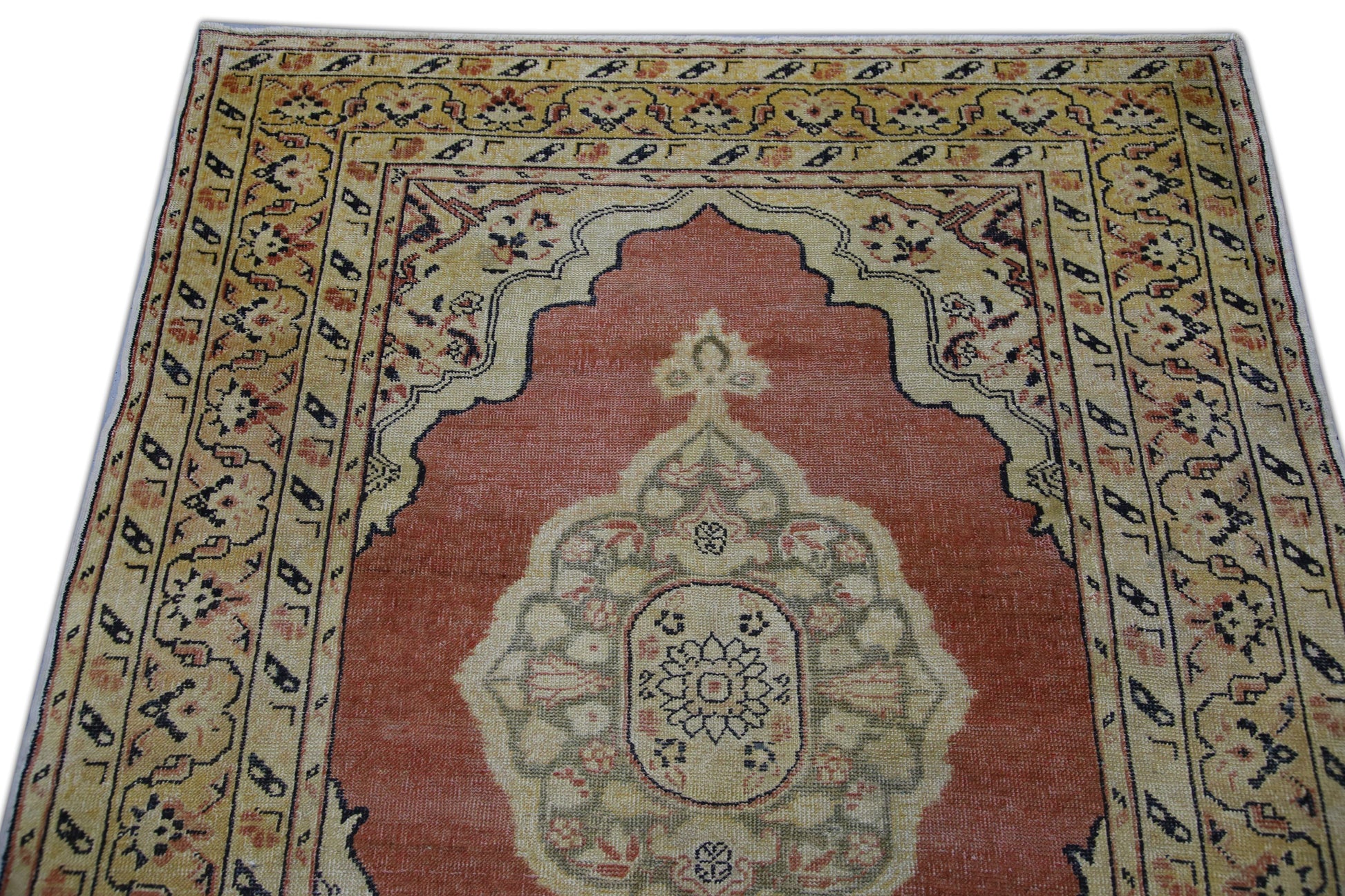 Turkish Vintage Anatolian Rug 4'4" x 6' #1011