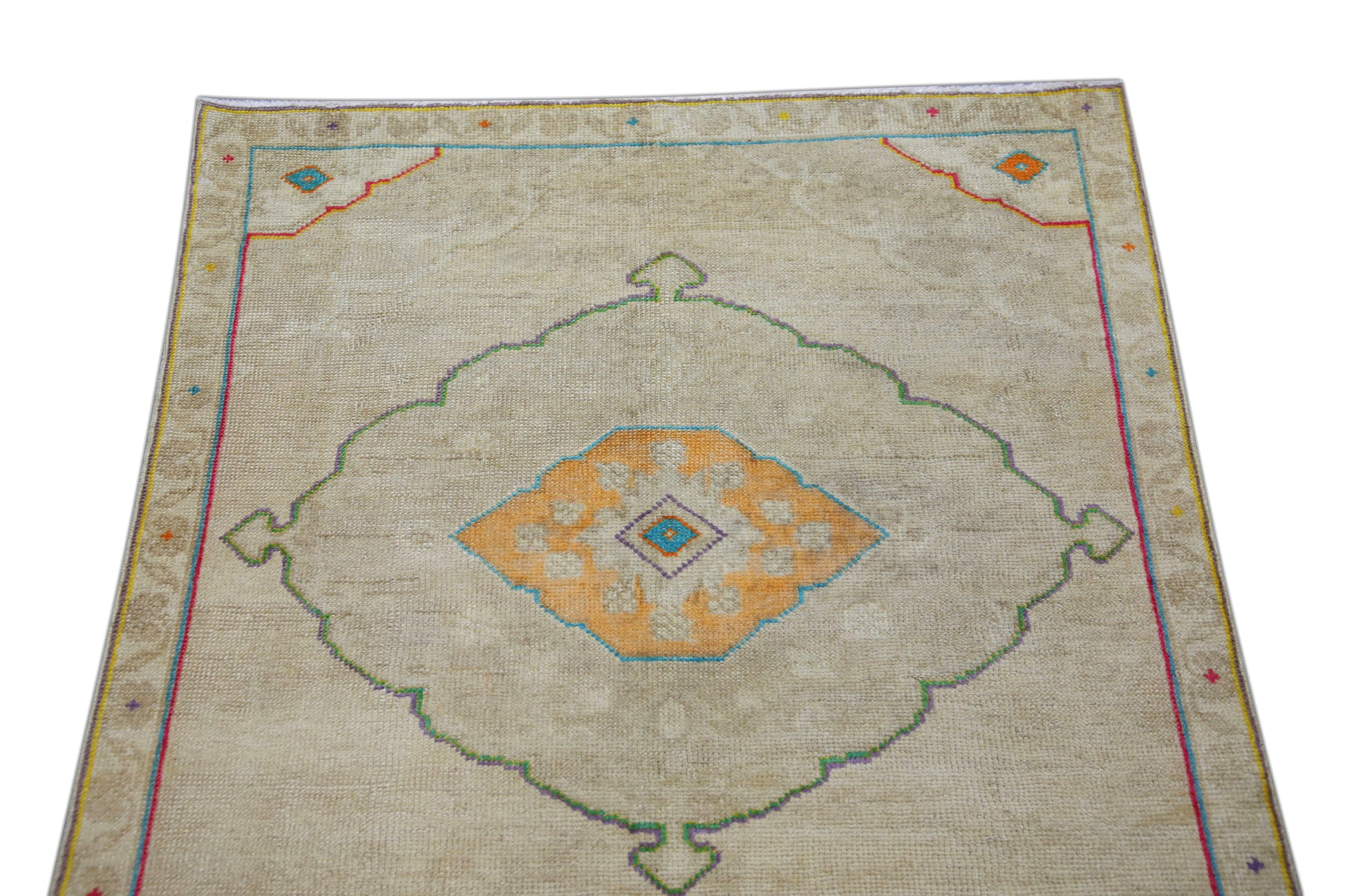 Turkish Vintage Anatolian Rug  3'4" x 9'1" #101