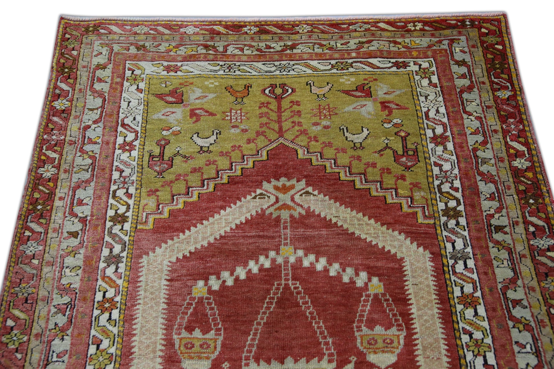 Turkish Vintage Anatolian Rug 3'10" x 6'2" #1009