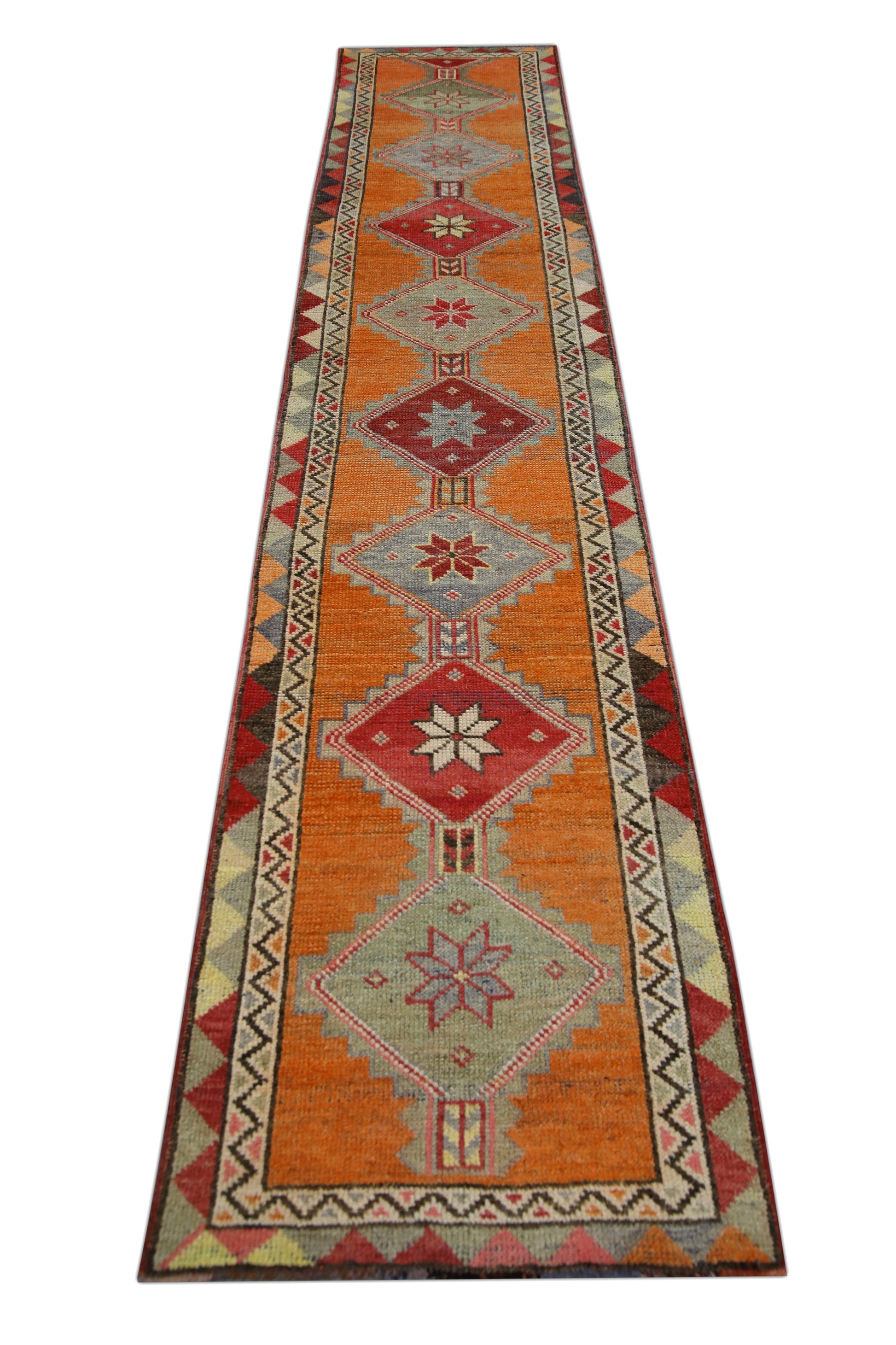 Turkish Vintage Anatolian Rug  2'7" x 12'9" #112