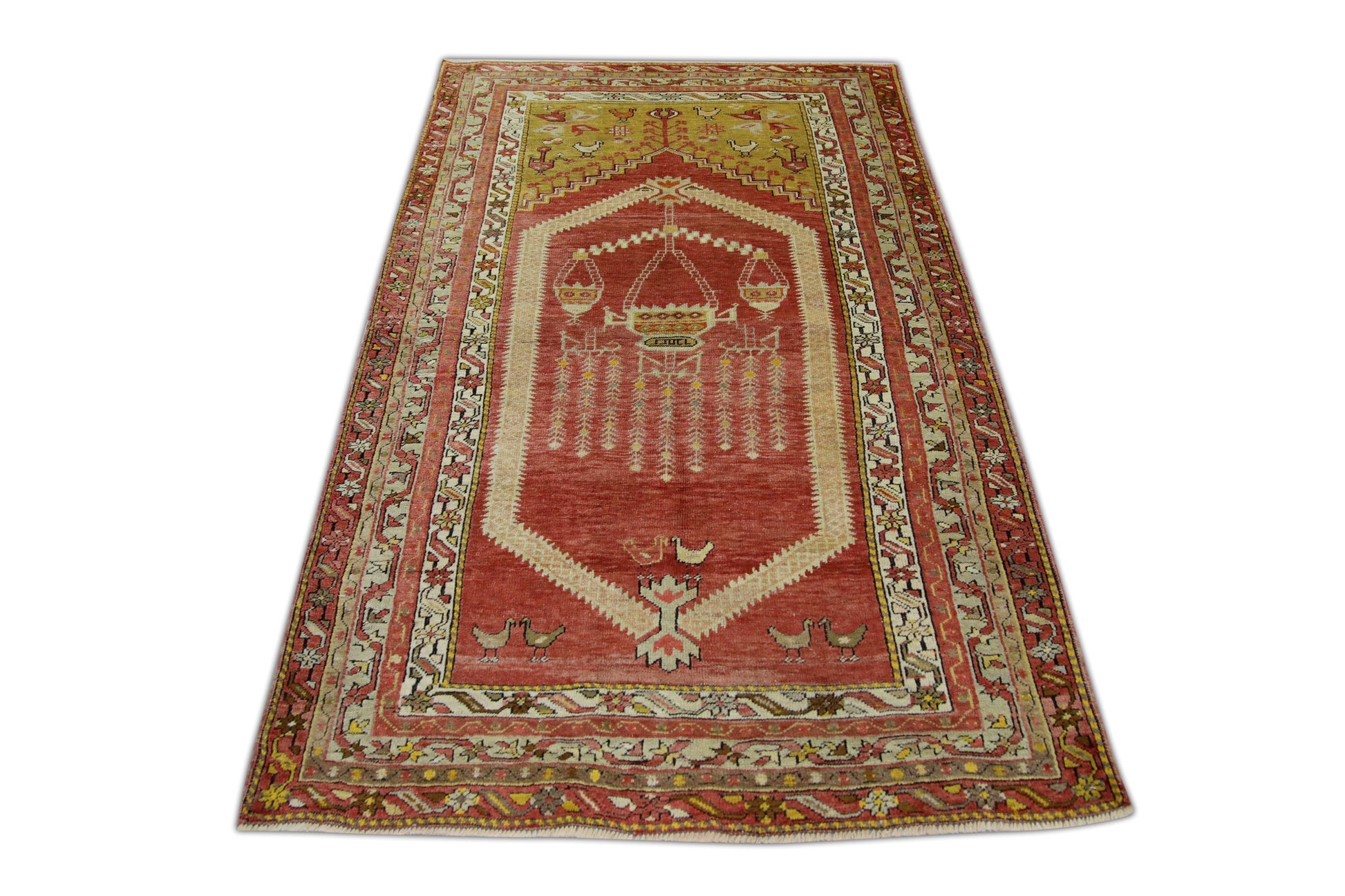 Turkish Vintage Anatolian Rug 3'10" x 6'2" #1009