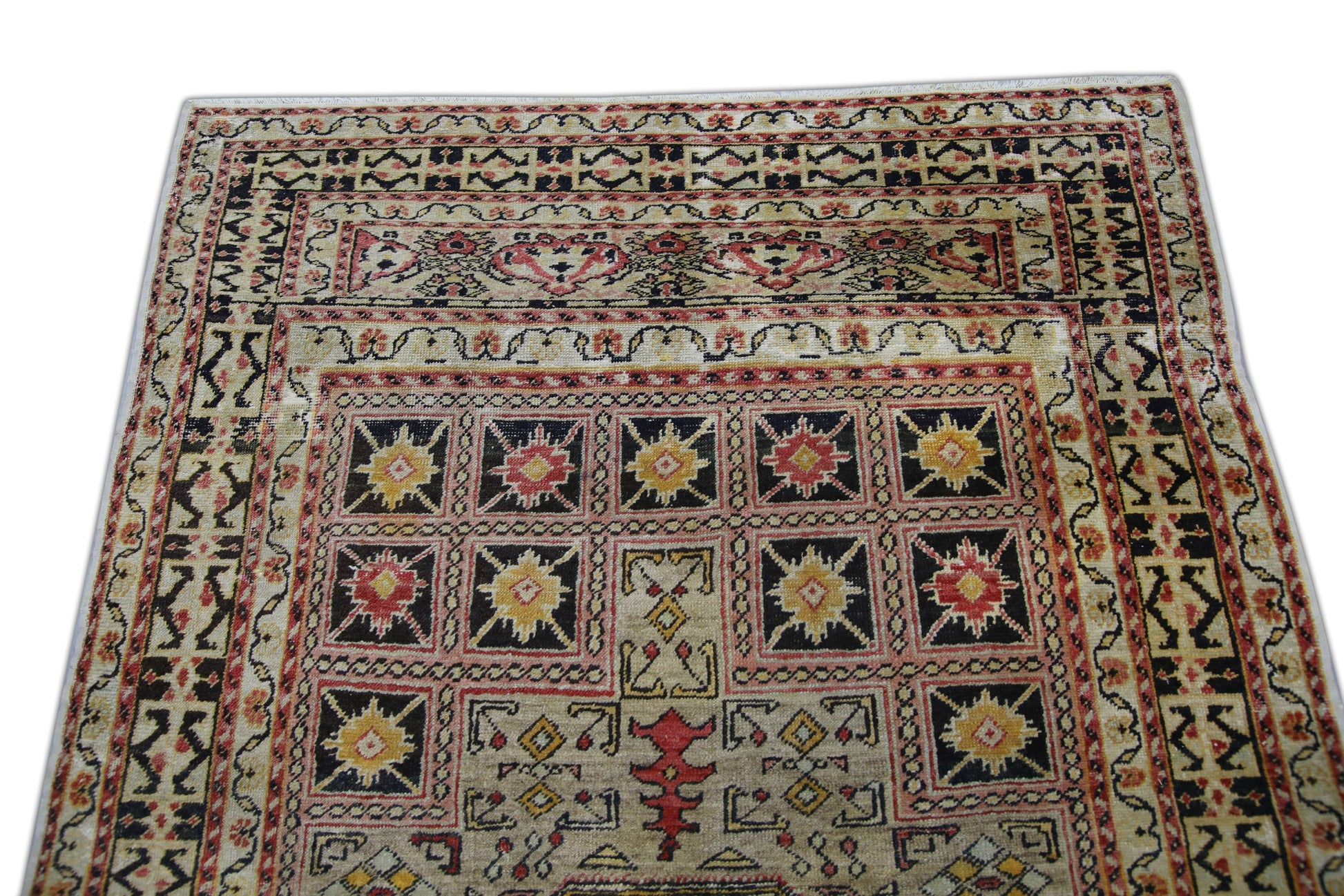 Turkish Vintage Anatolian Rug 4'6" x 6'4" #1008
