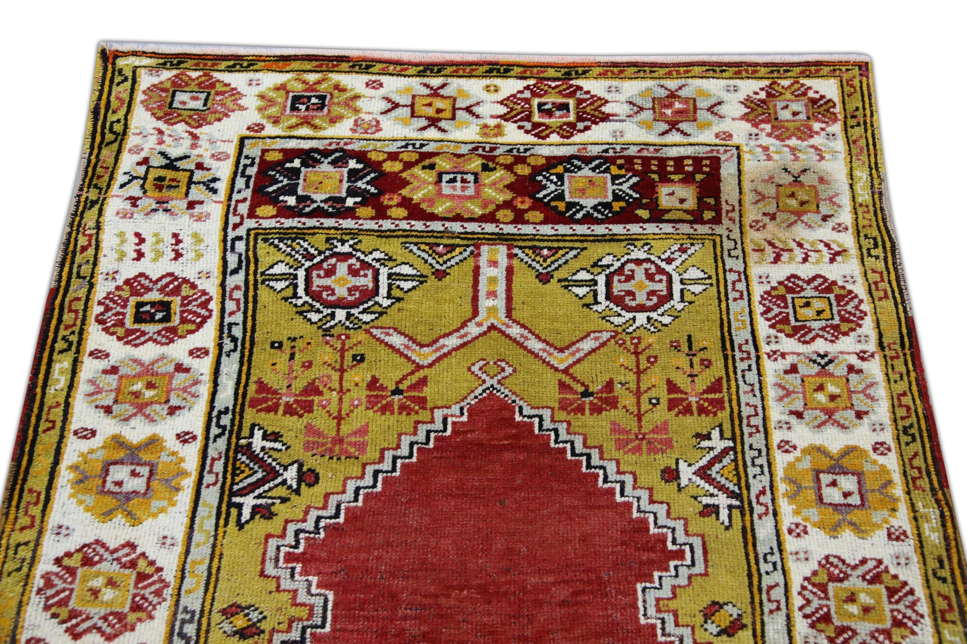 Turkish Vintage Anatolian Rug 3'5" x 5' #1031