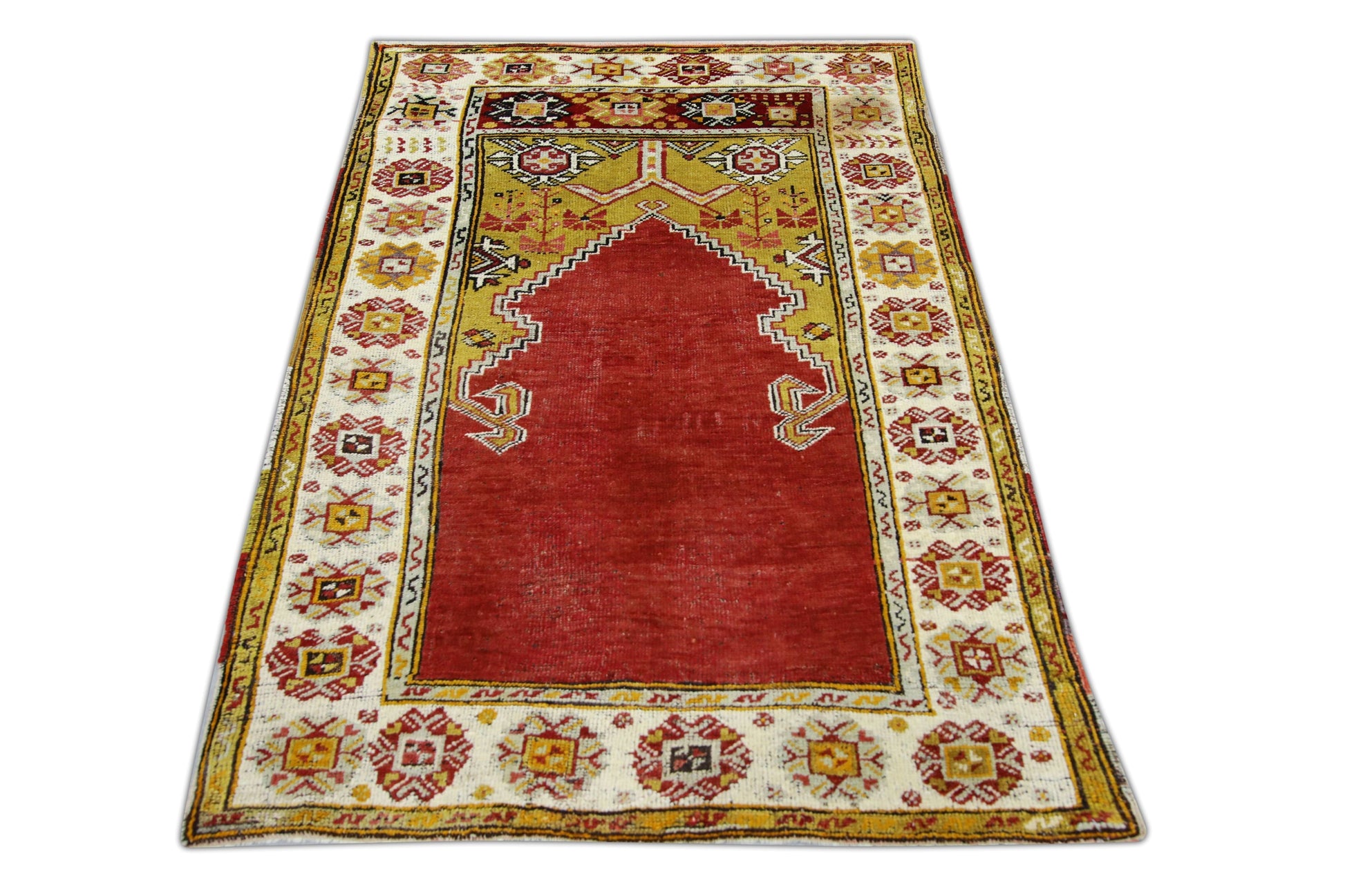 Turkish Vintage Anatolian Rug 3'5" x 5' #1031