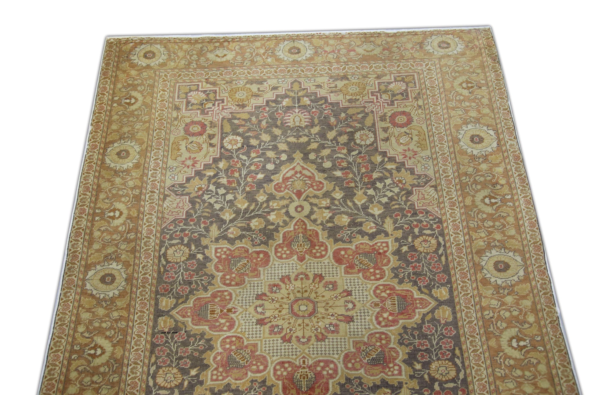 Turkish Vintage Anatolian Rug 4'2" x 6' #1015