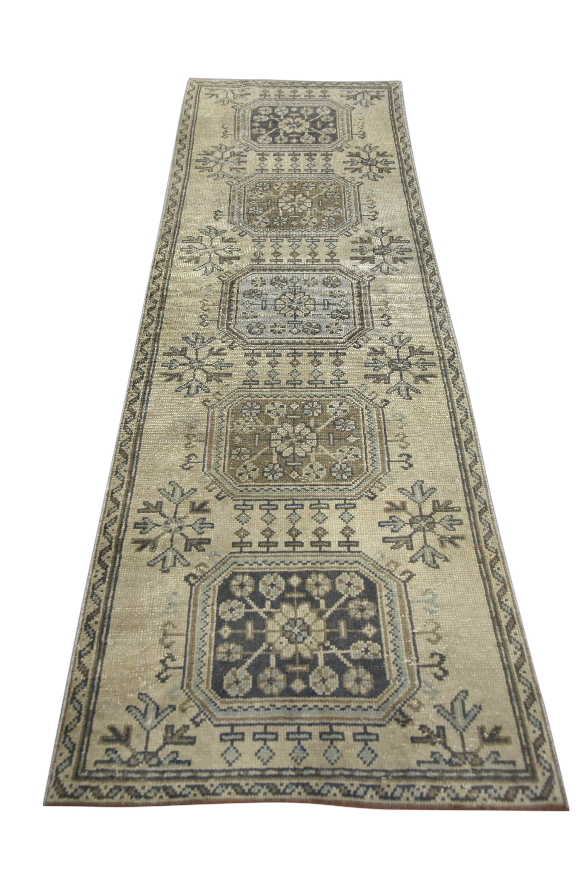 Turkish Vintage Anatolian Rug  2'11" x 9'4" #61