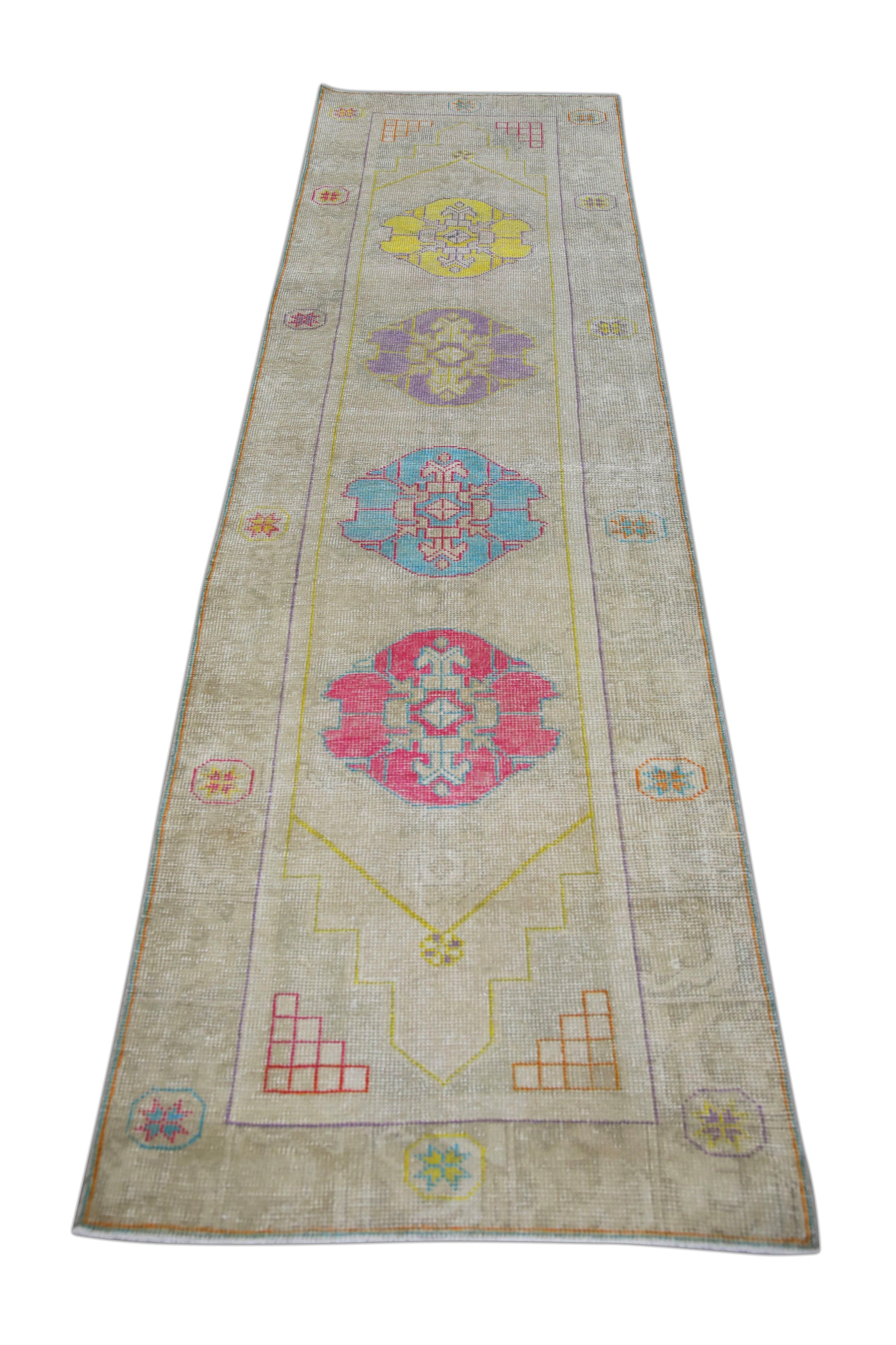 Turkish Vintage Anatolian Rug  2'8" x 9'4" #344