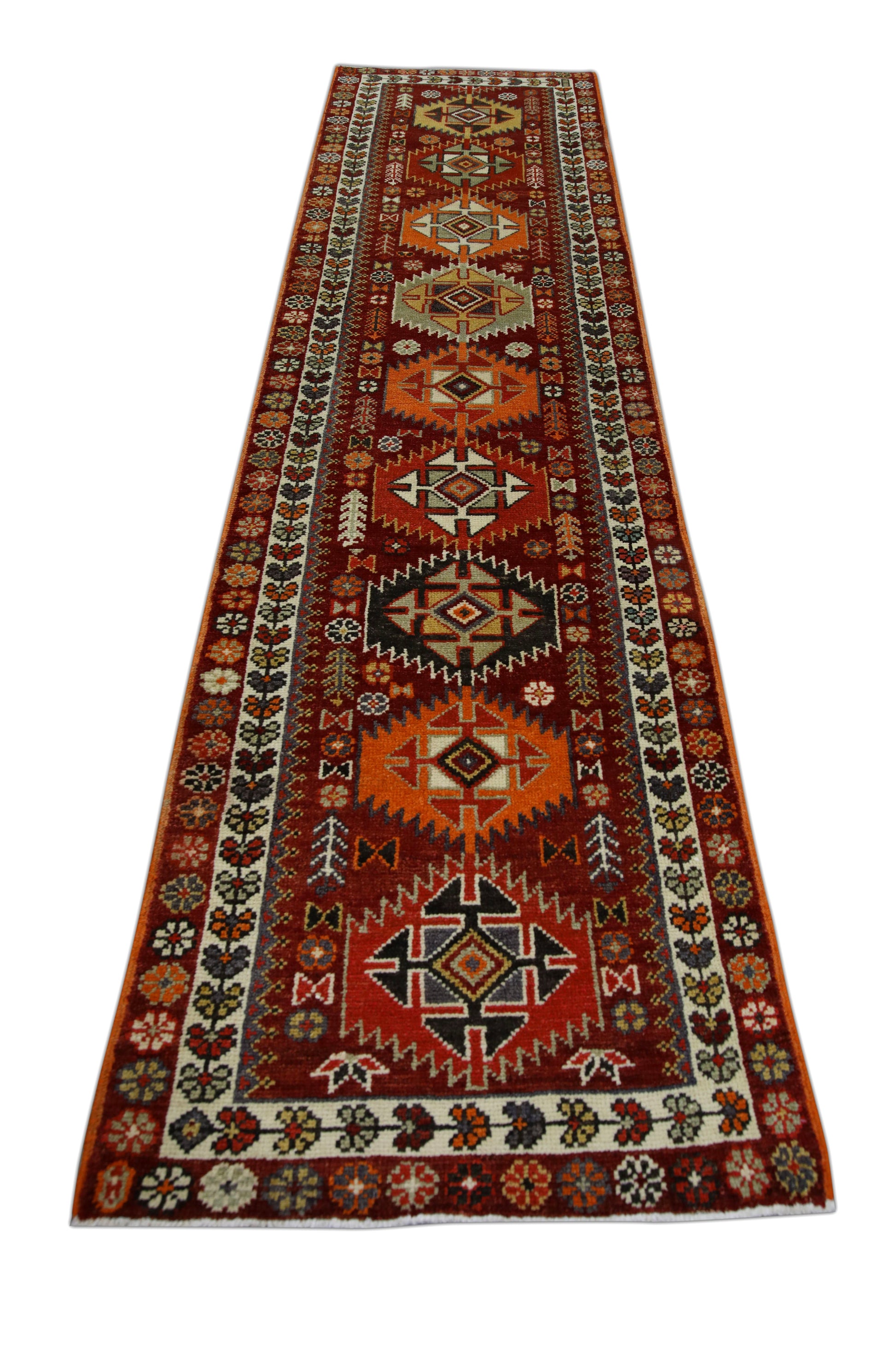 Turkish Vintage Anatolian Rug  3'2" x 12'3" #146
