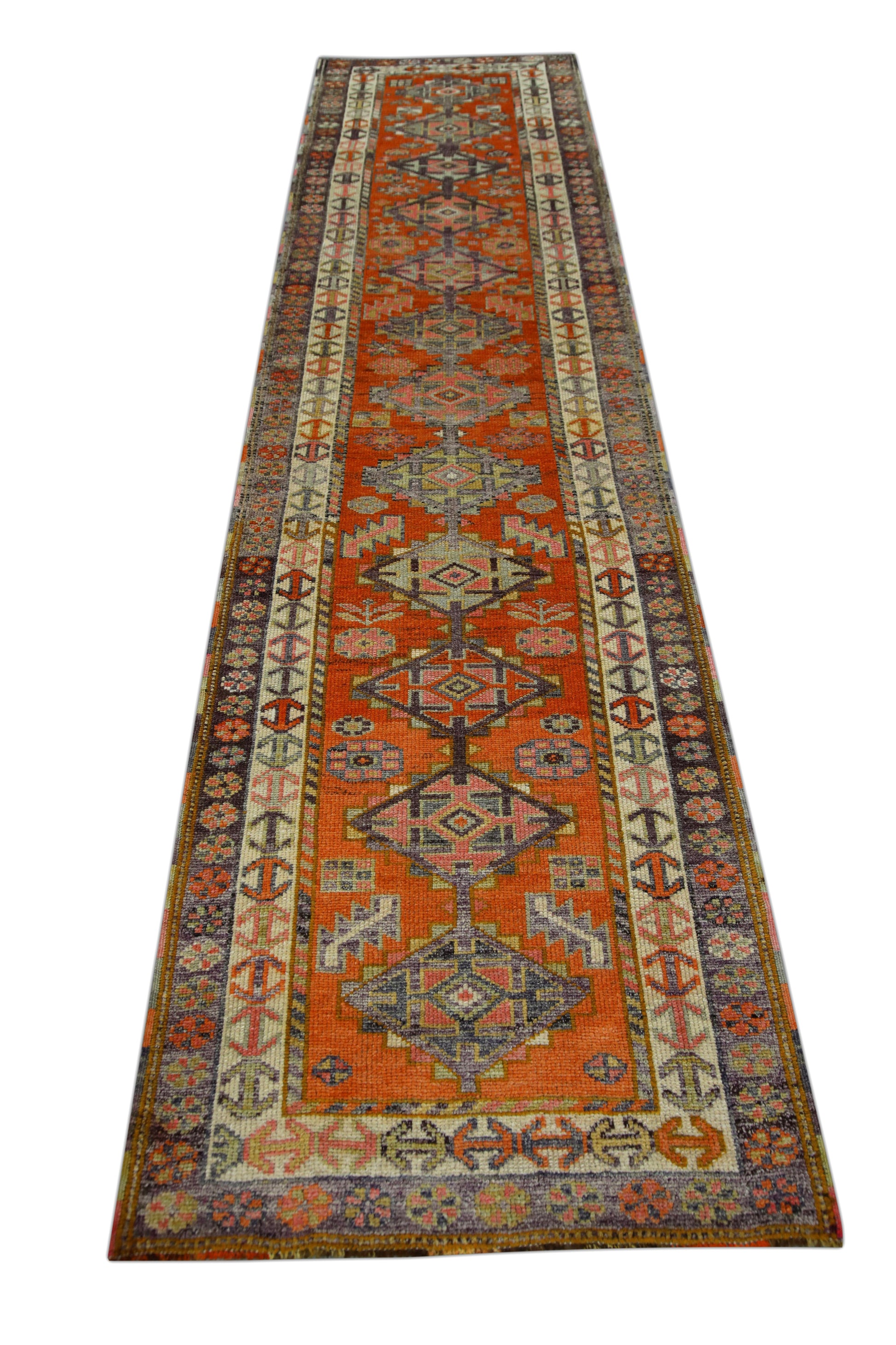 Turkish Vintage Anatolian Rug  3' x 12'6" #353