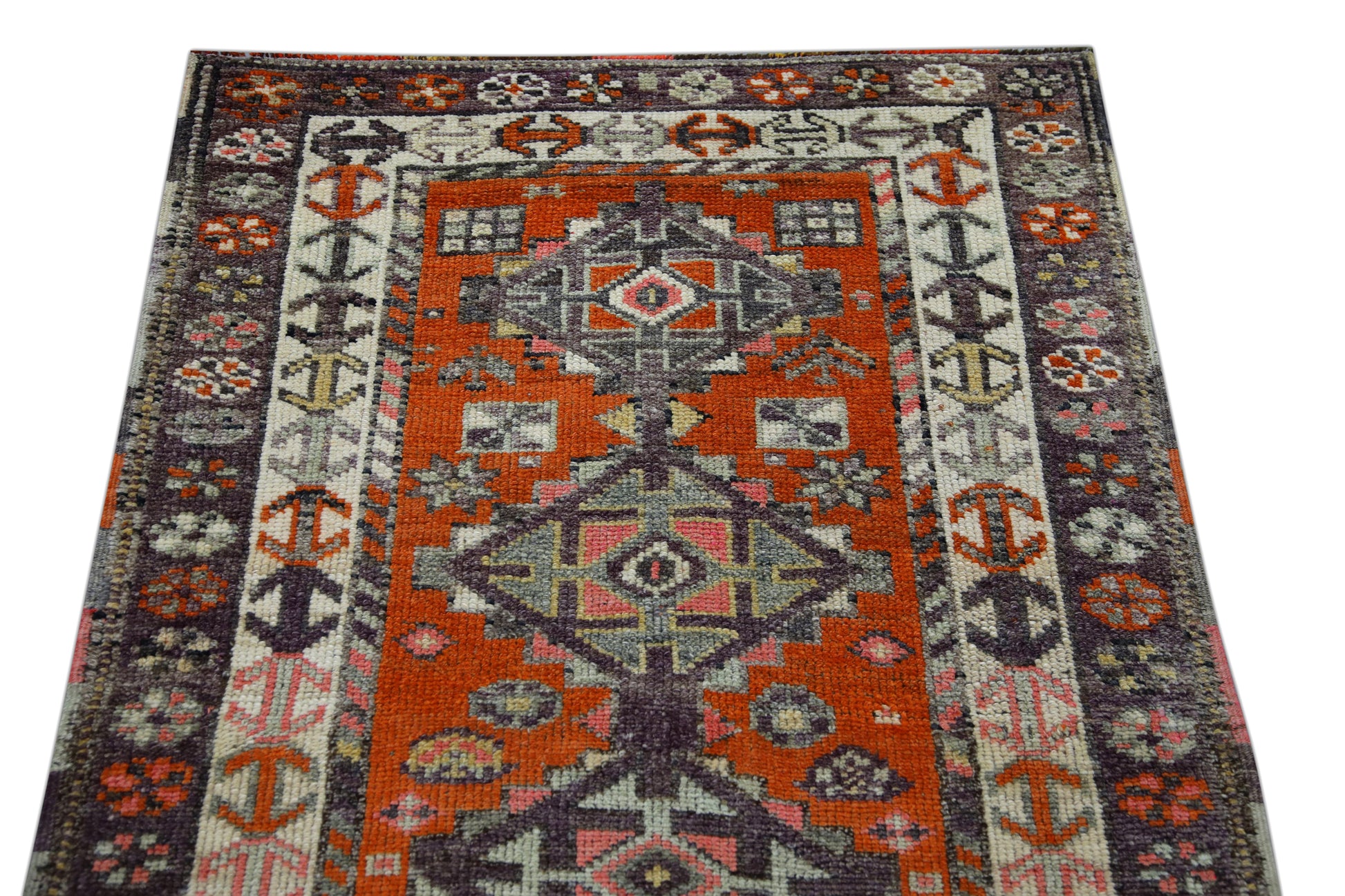 Turkish Vintage Anatolian Rug  3' x 12'6" #353