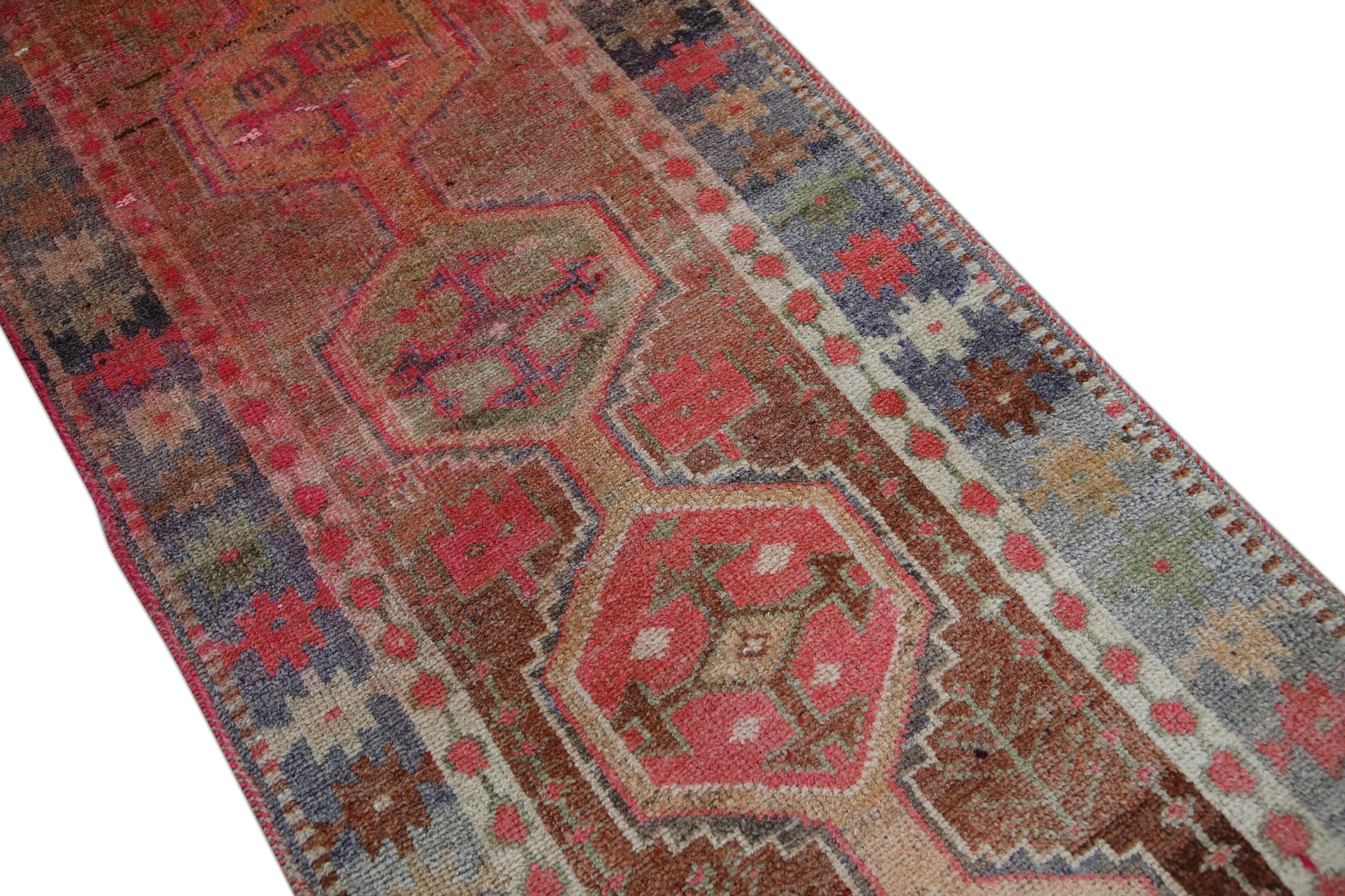 Turkish Vintage Anatolian Rug  3' x 11'9" #325