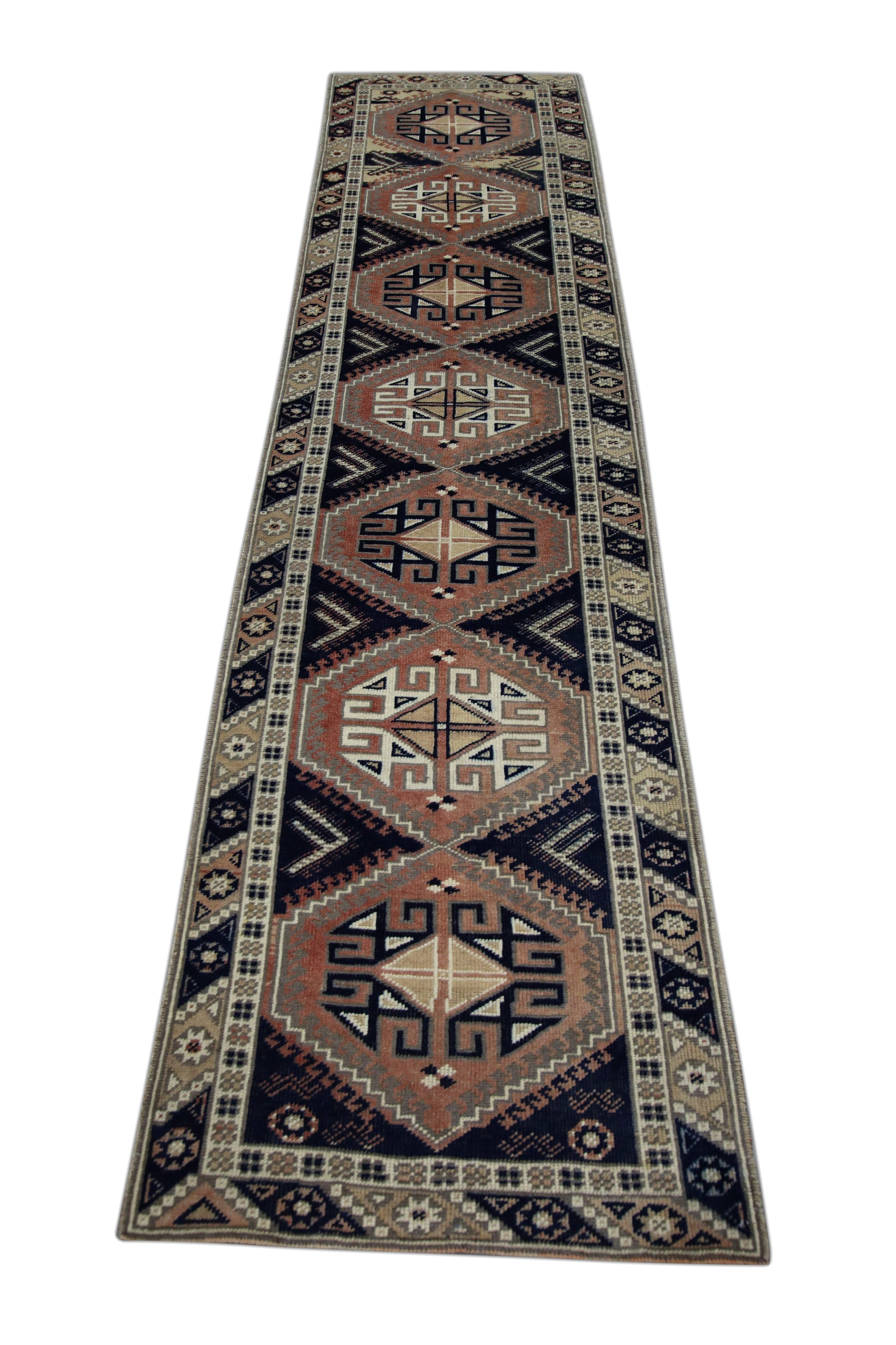 Turkish Vintage Anatolian Rug  2'5" x 10'3" #122