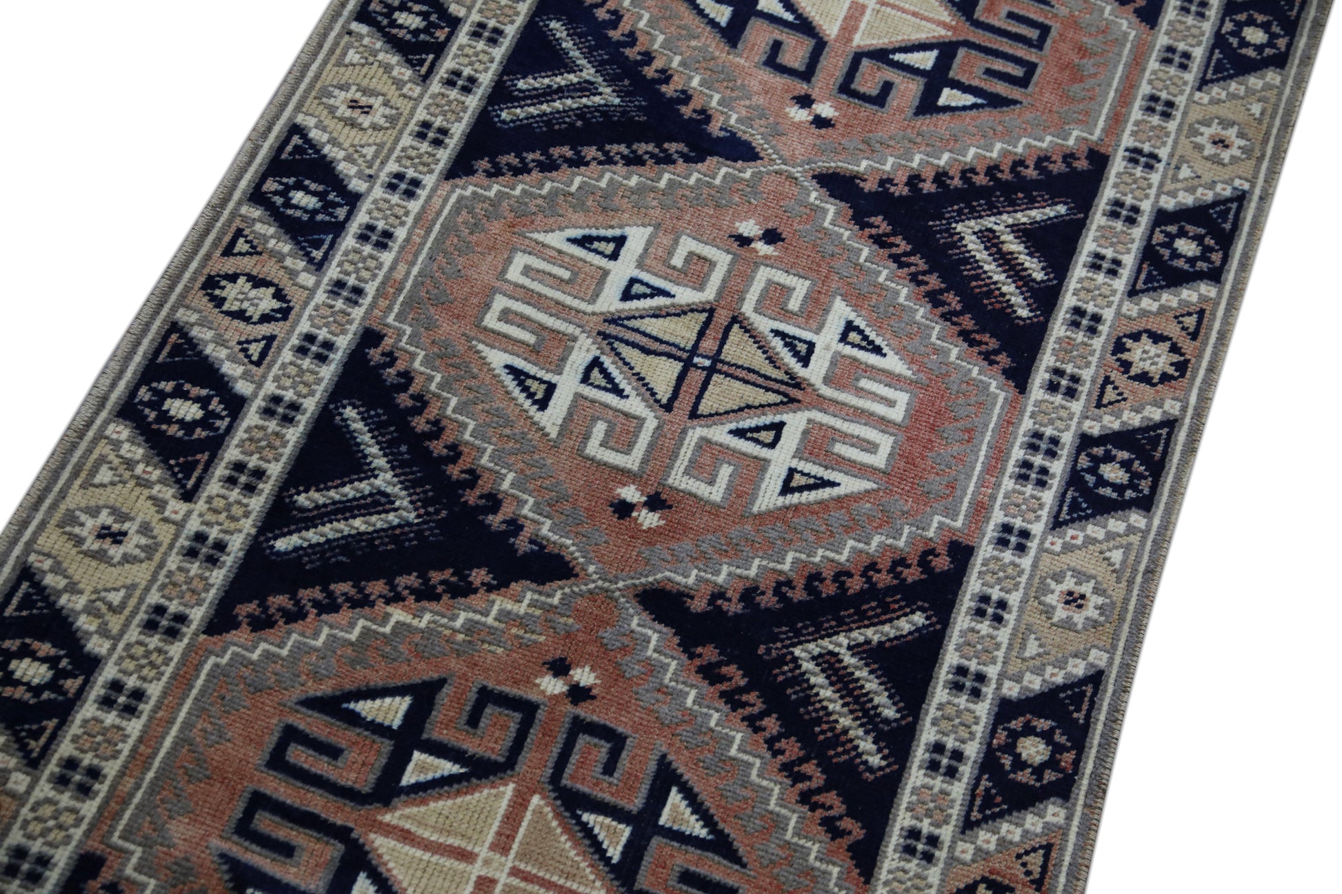 Turkish Vintage Anatolian Rug  2'5" x 10'3" #122