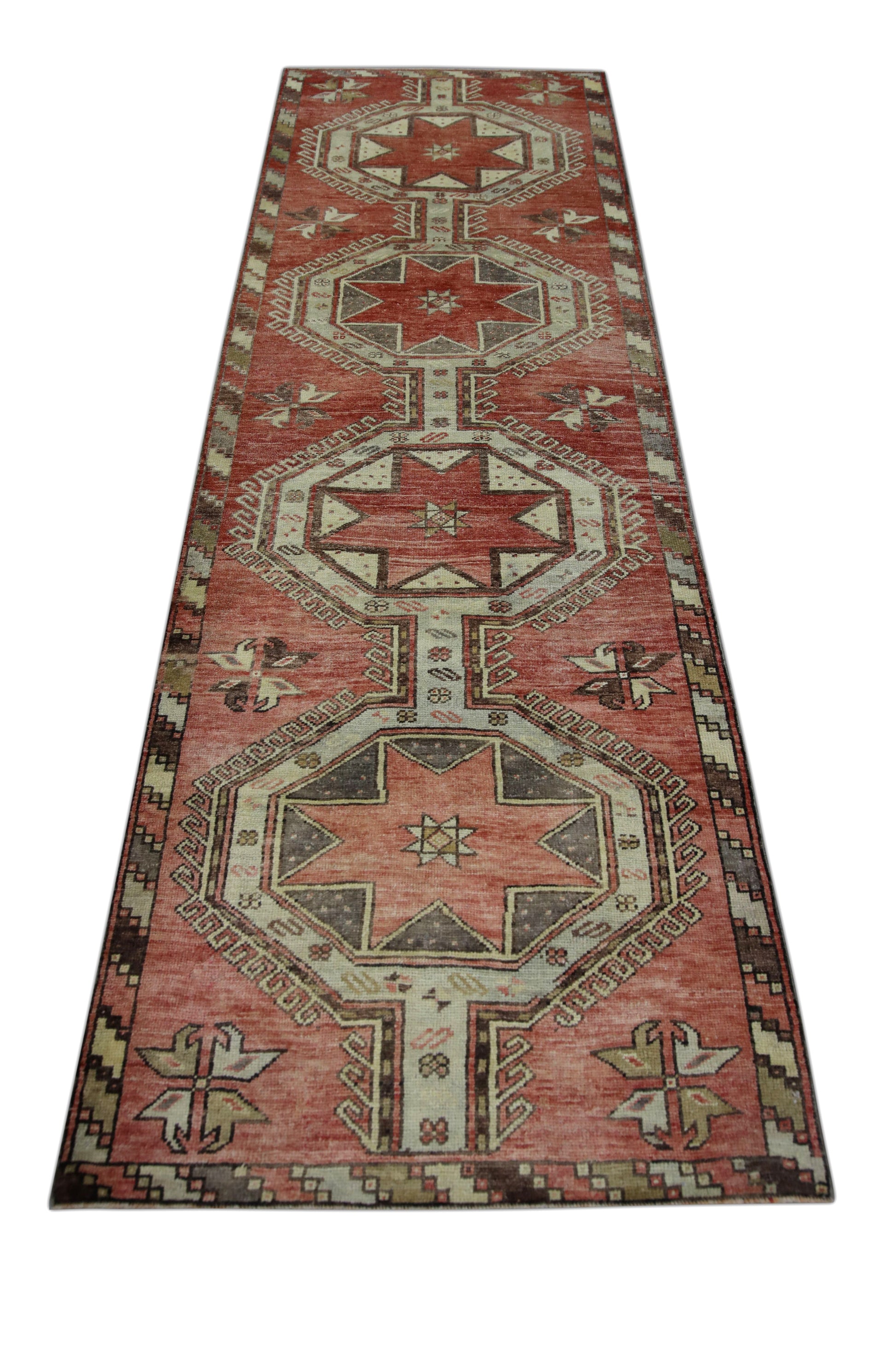 Turkish Vintage Anatolian Rug  3'1" x 10' #326