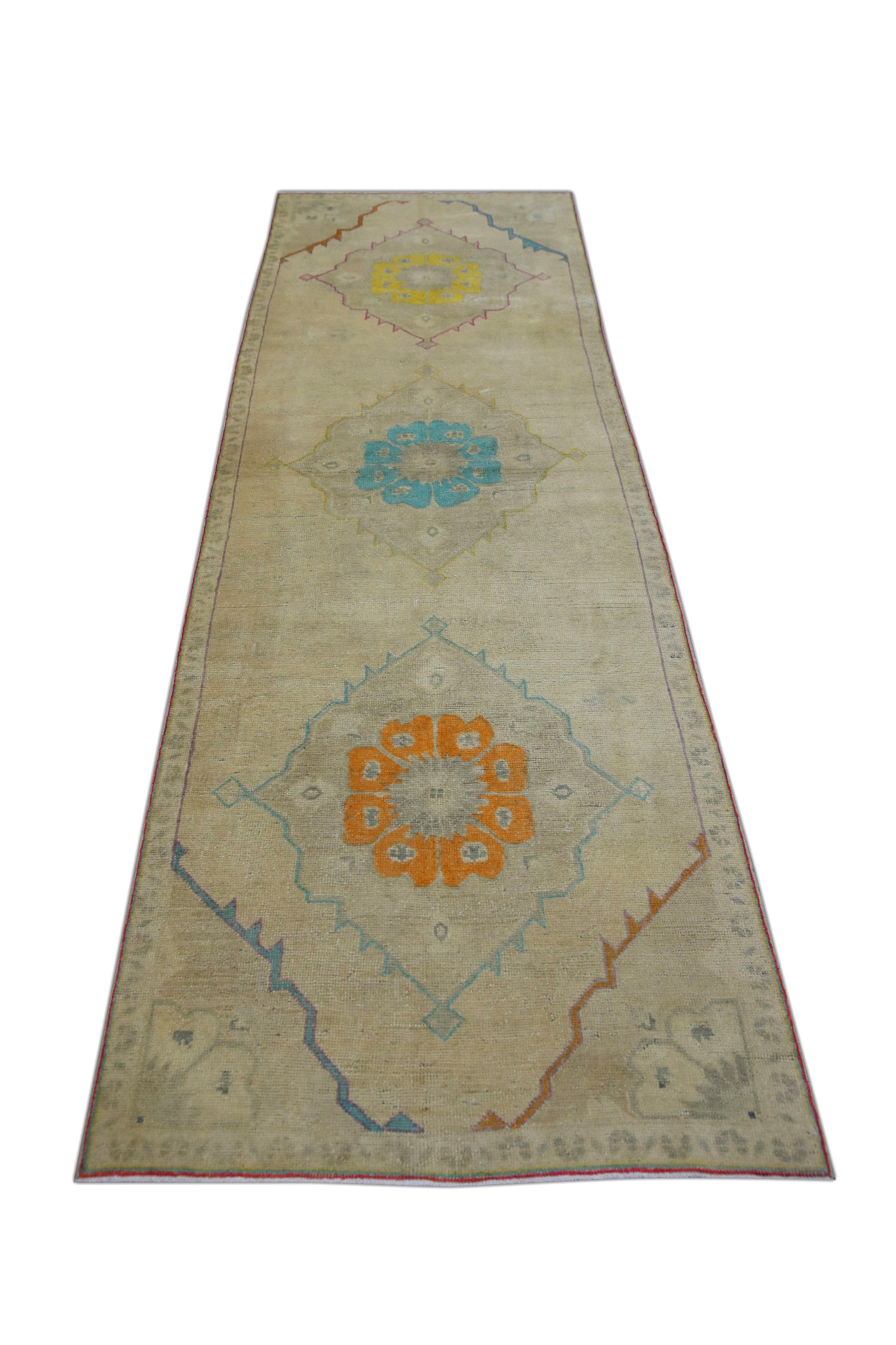 Turkish Vintage Anatolian Rug  3'3" x 10' #258