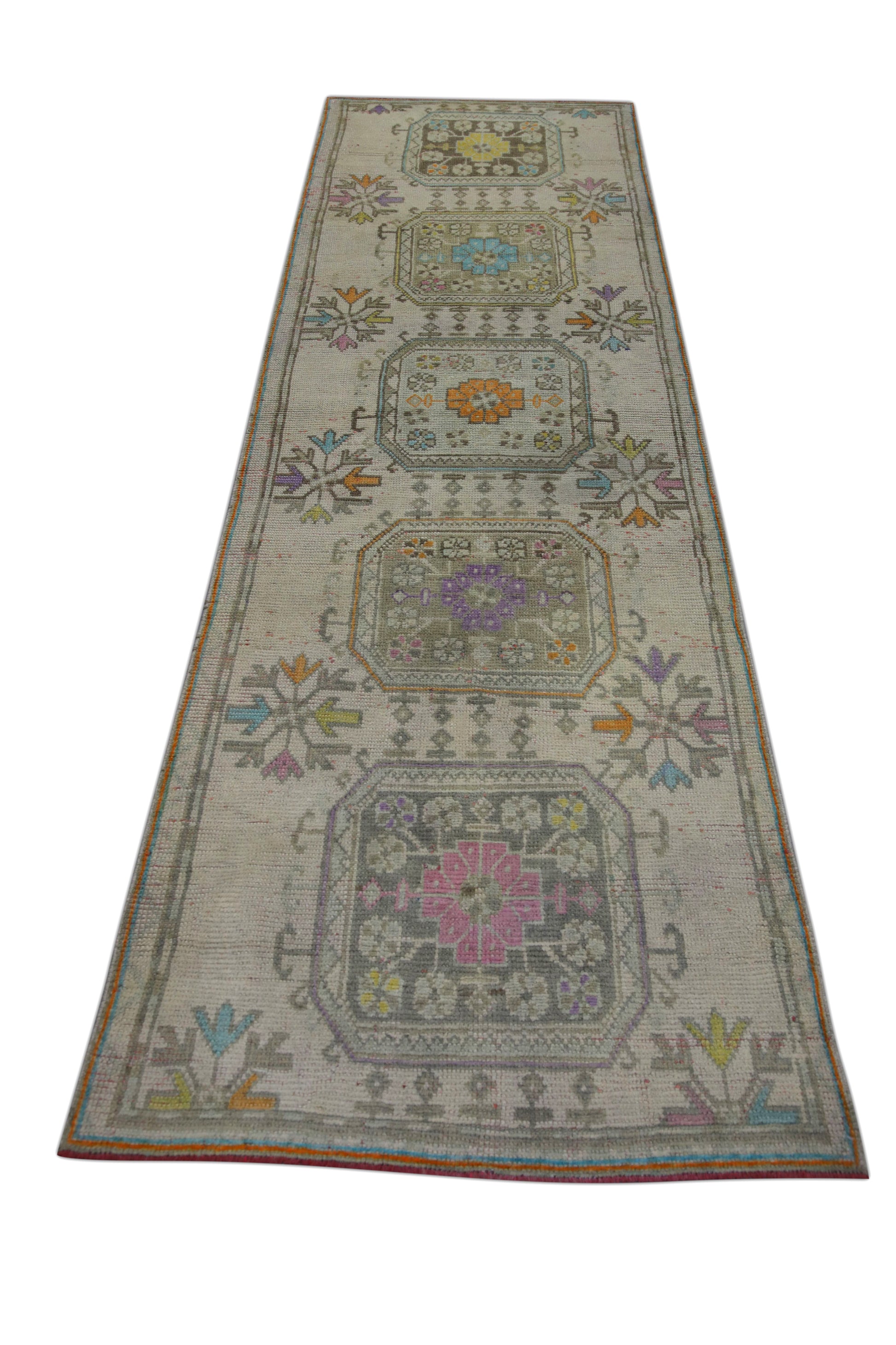 Turkish Vintage Anatolian Rug  3'1" x 10'1" #261