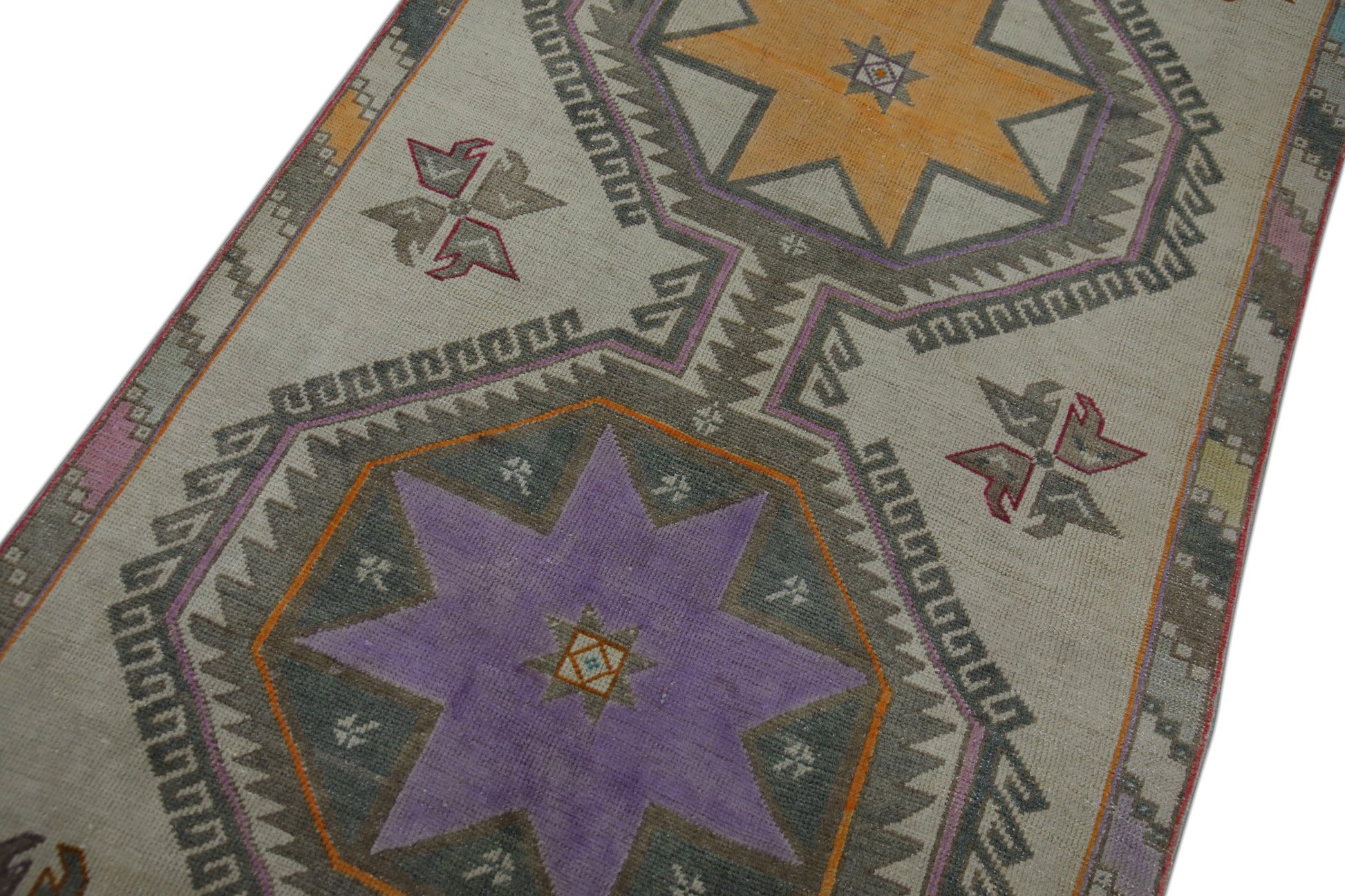 Turkish Vintage Anatolian Rug  3'5" x 11'9" #320