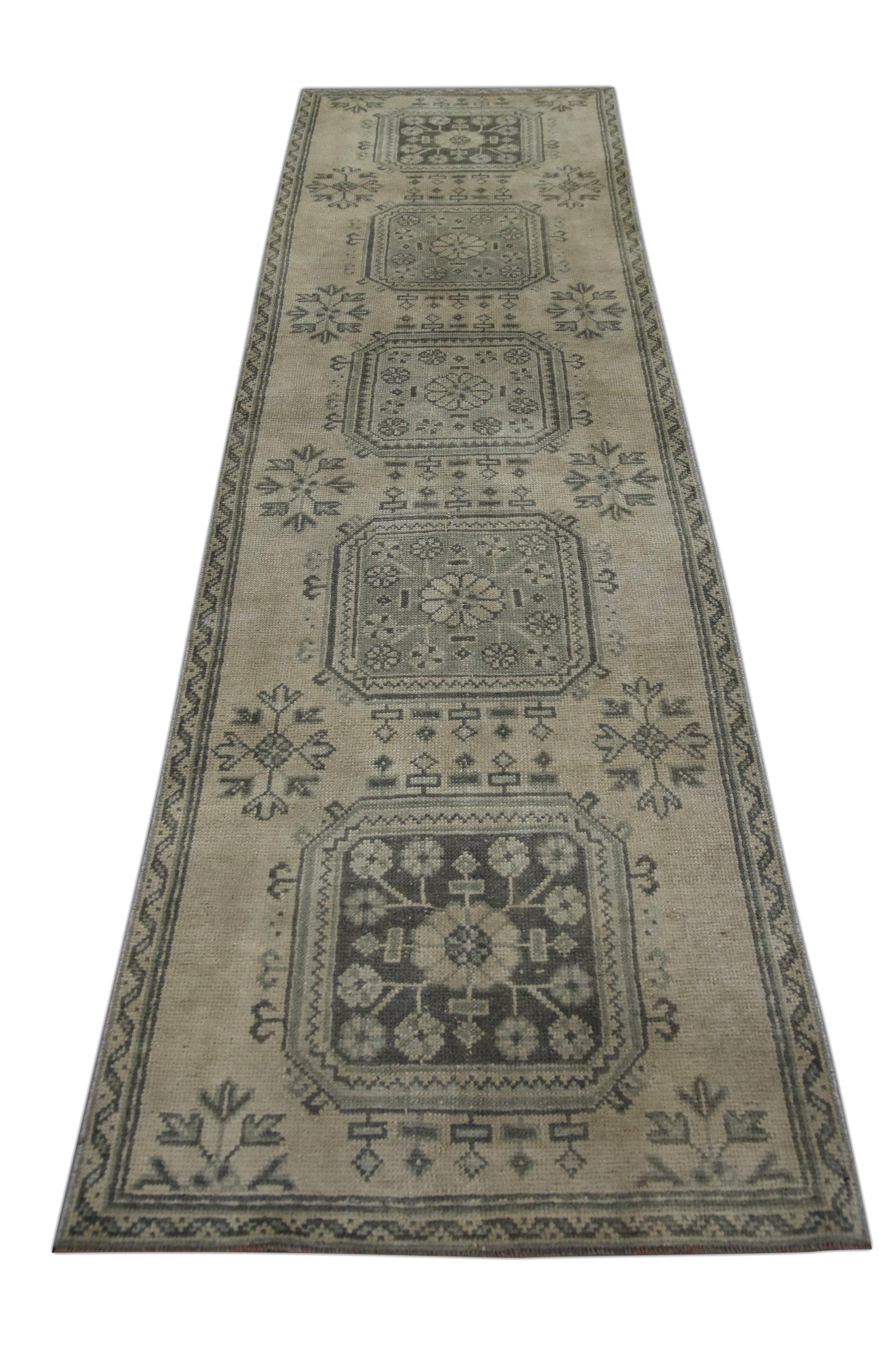 Turkish Vintage Anatolian Rug  3'1" x 10'7" #227