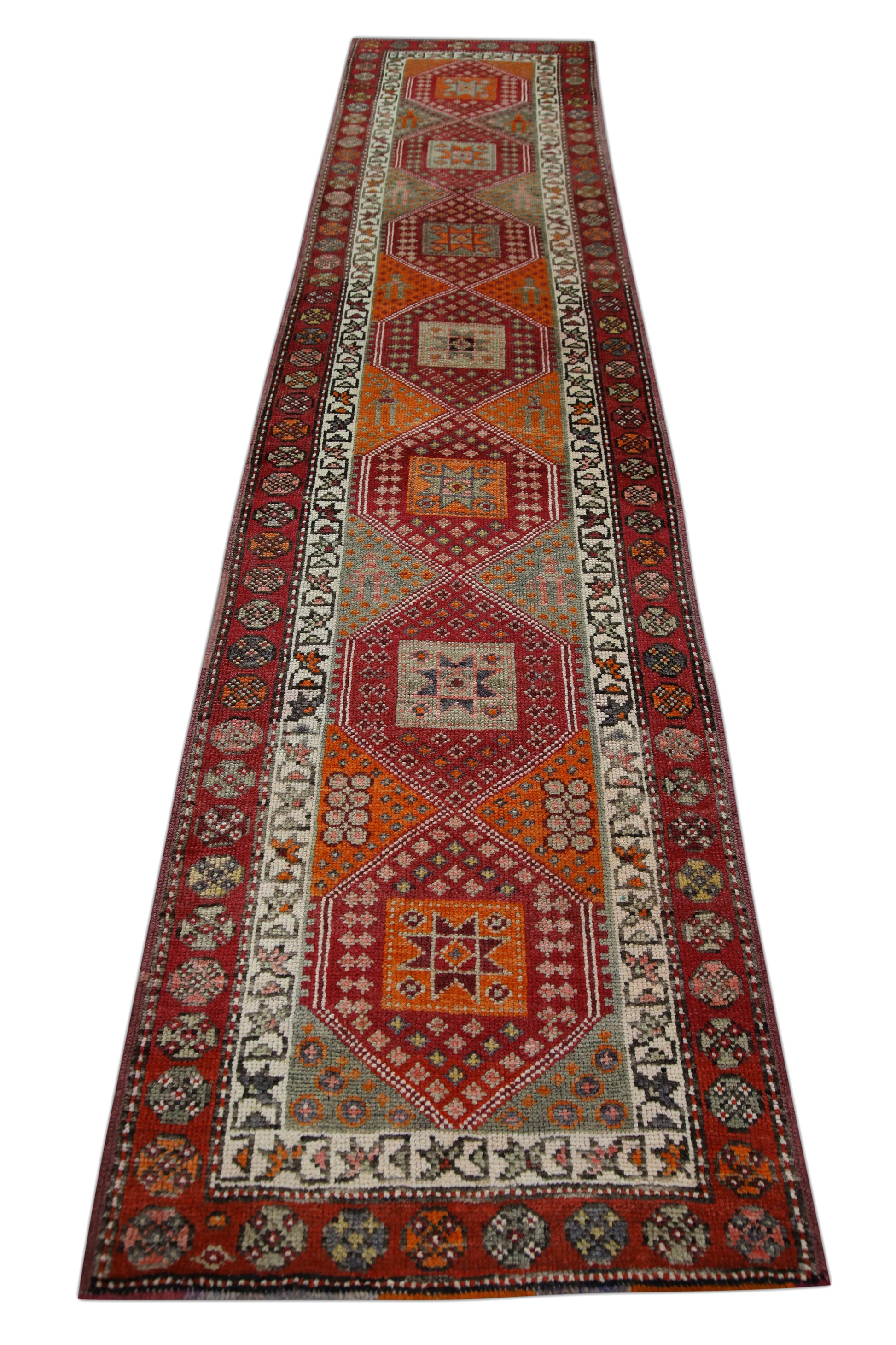 Turkish Vintage Anatolian Rug  3' x 13'2" #33