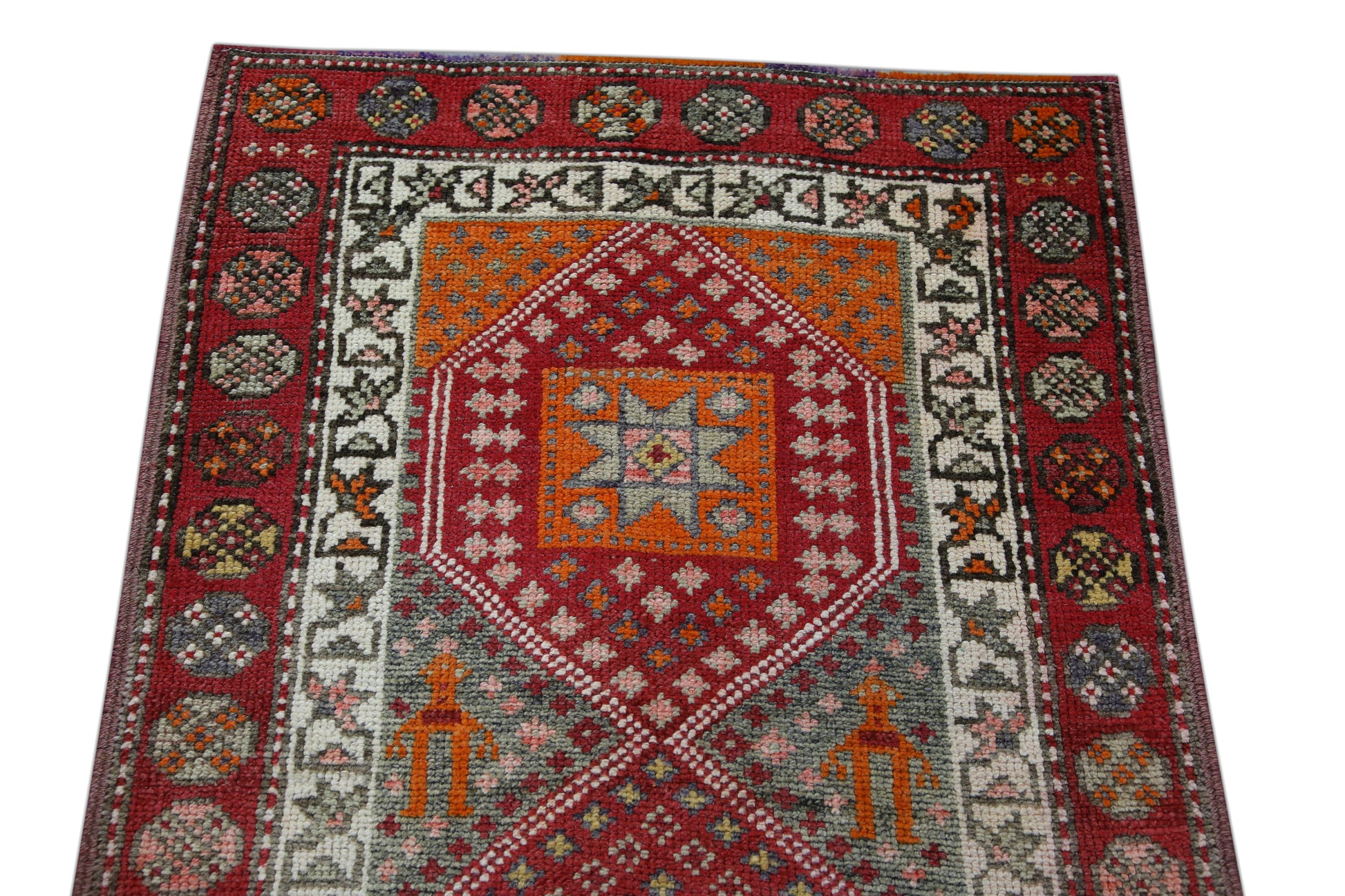 Turkish Vintage Anatolian Rug  3' x 13'2" #33