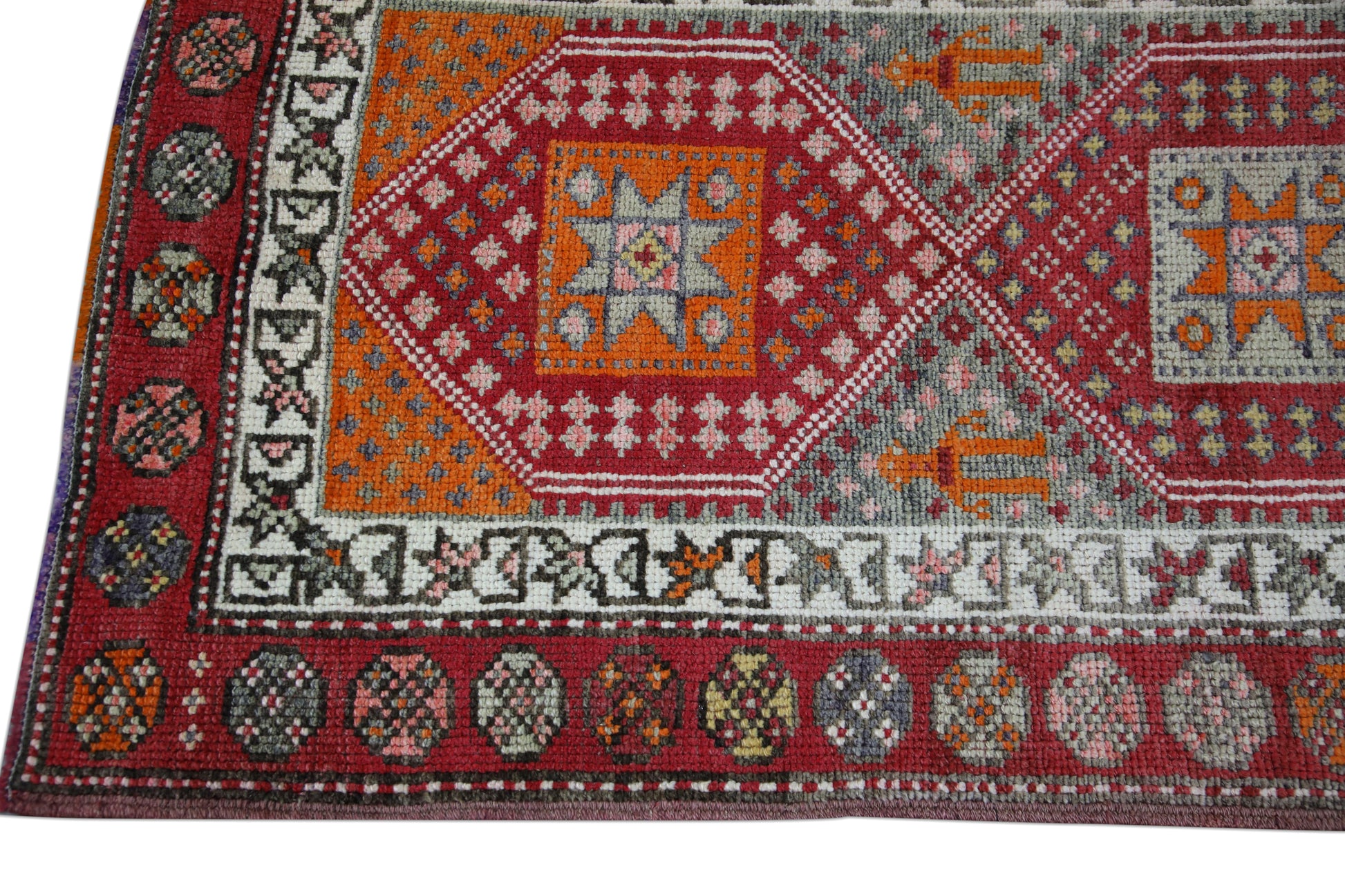 Turkish Vintage Anatolian Rug  3' x 13'2" #33