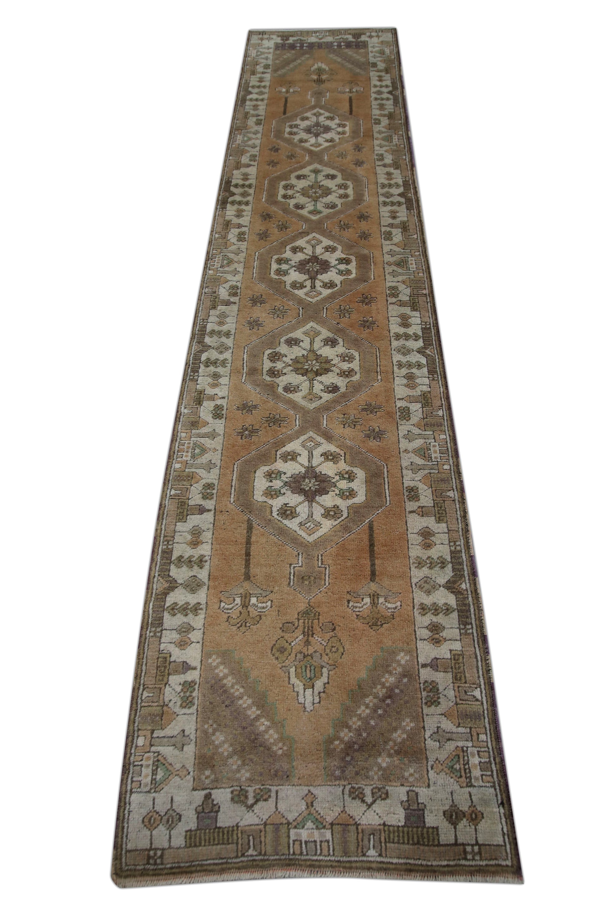 Turkish Vintage Anatolian Rug  2'5" x 11'10" #1059