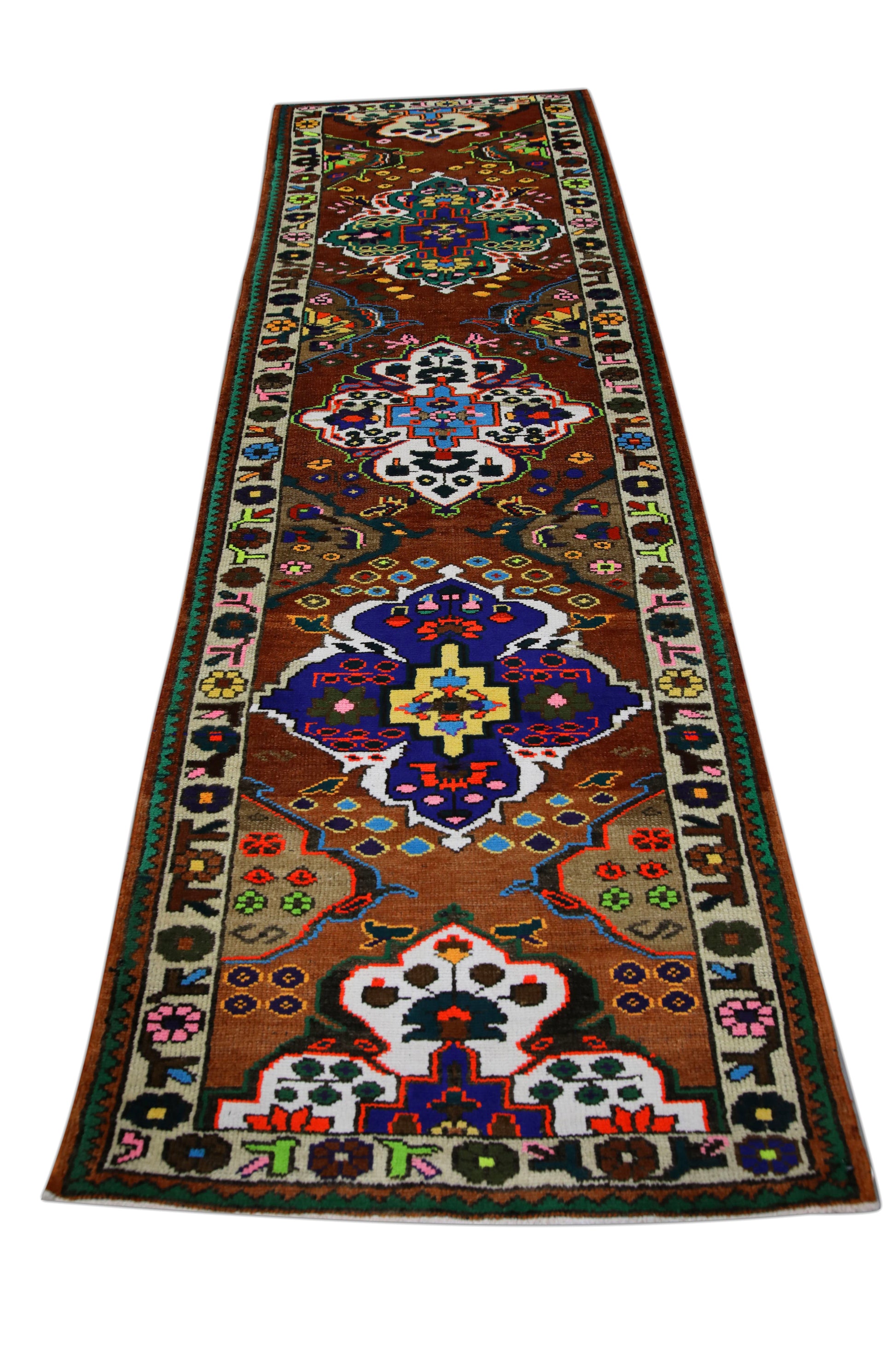 Turkish Vintage Anatolian Rug  3'5" x 11' #227