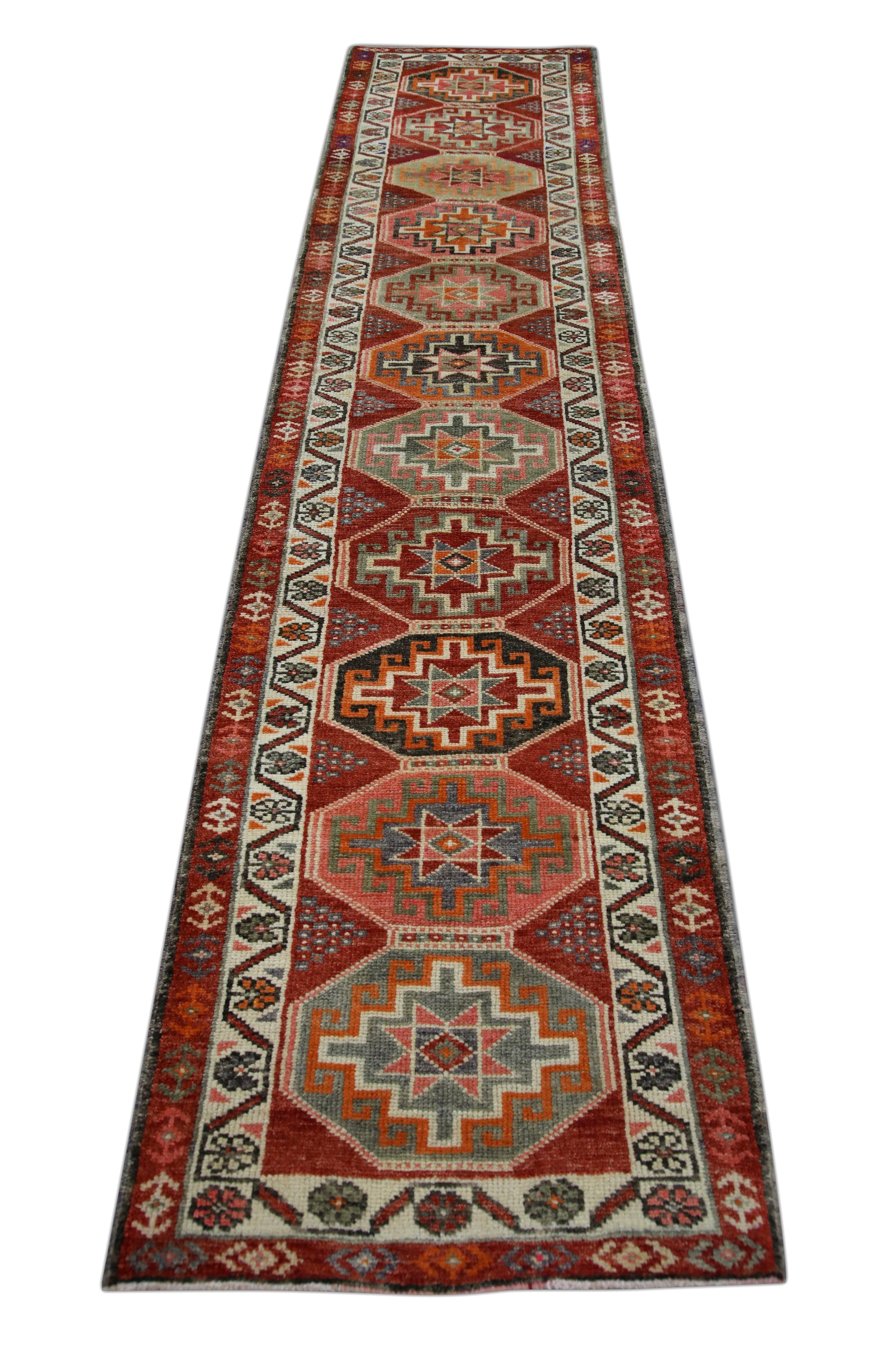 Turkish Vintage Anatolian Rug  2'9" x 12'8" #291