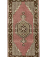 Oriental Hand Knotted Vintage Turkish Mini Rug 1'8" x 3'1" #8518